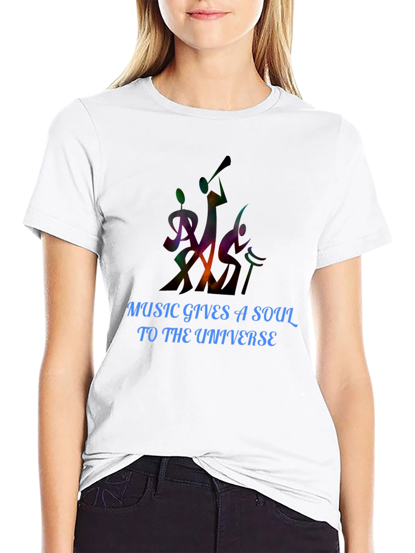 Music Gives Soul Tee - Black Graphic T-Shirt