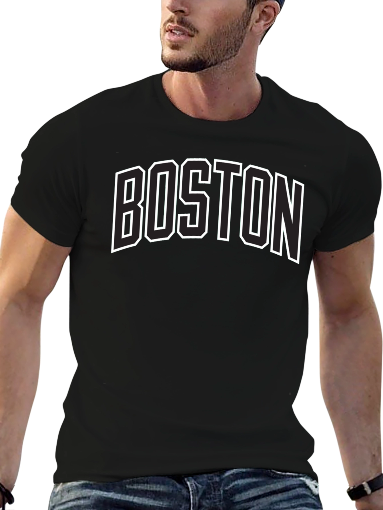 Boston Graphic Tee - Classic Collegiate Style