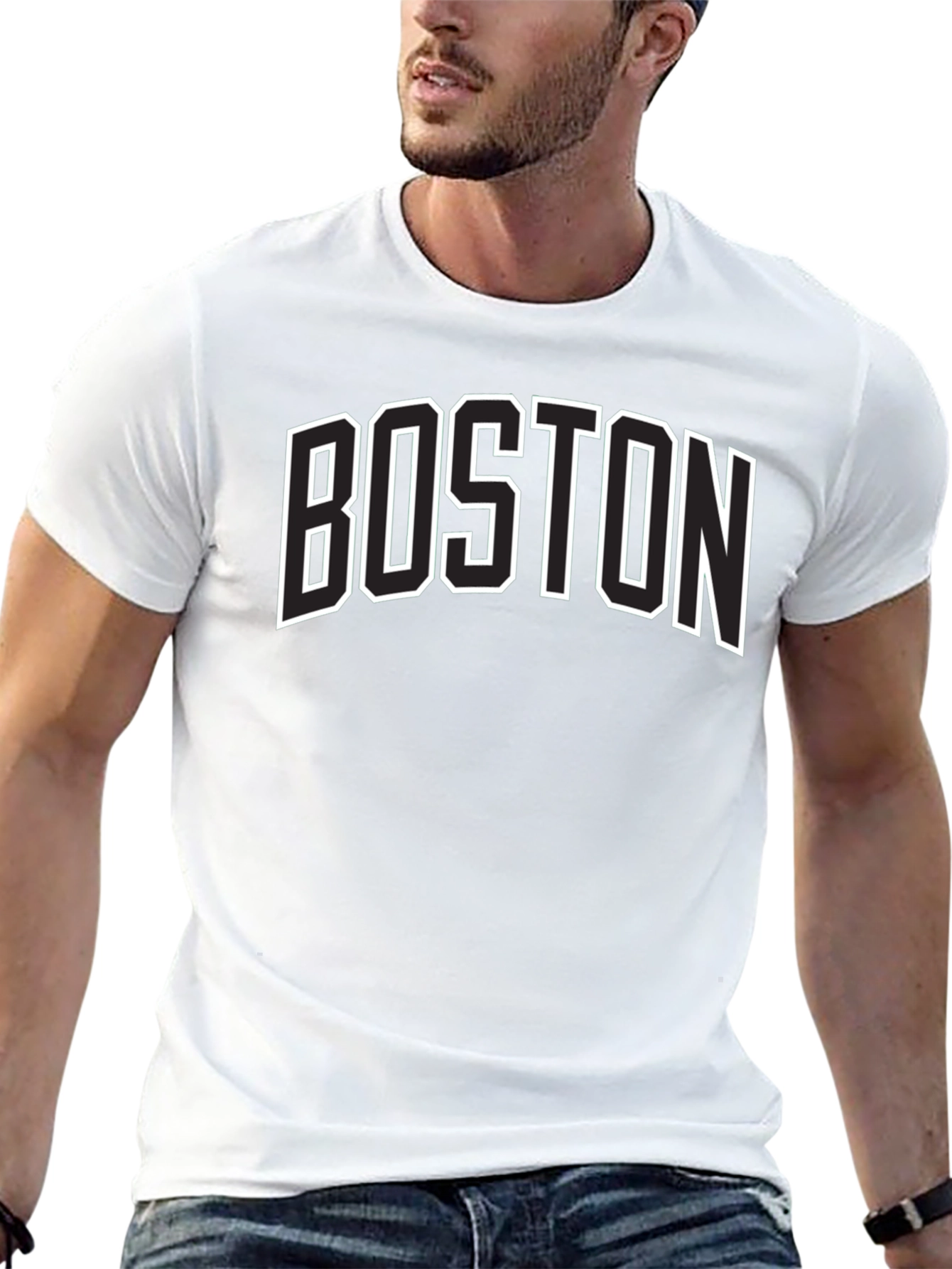 Boston Graphic Tee - Classic Collegiate Style