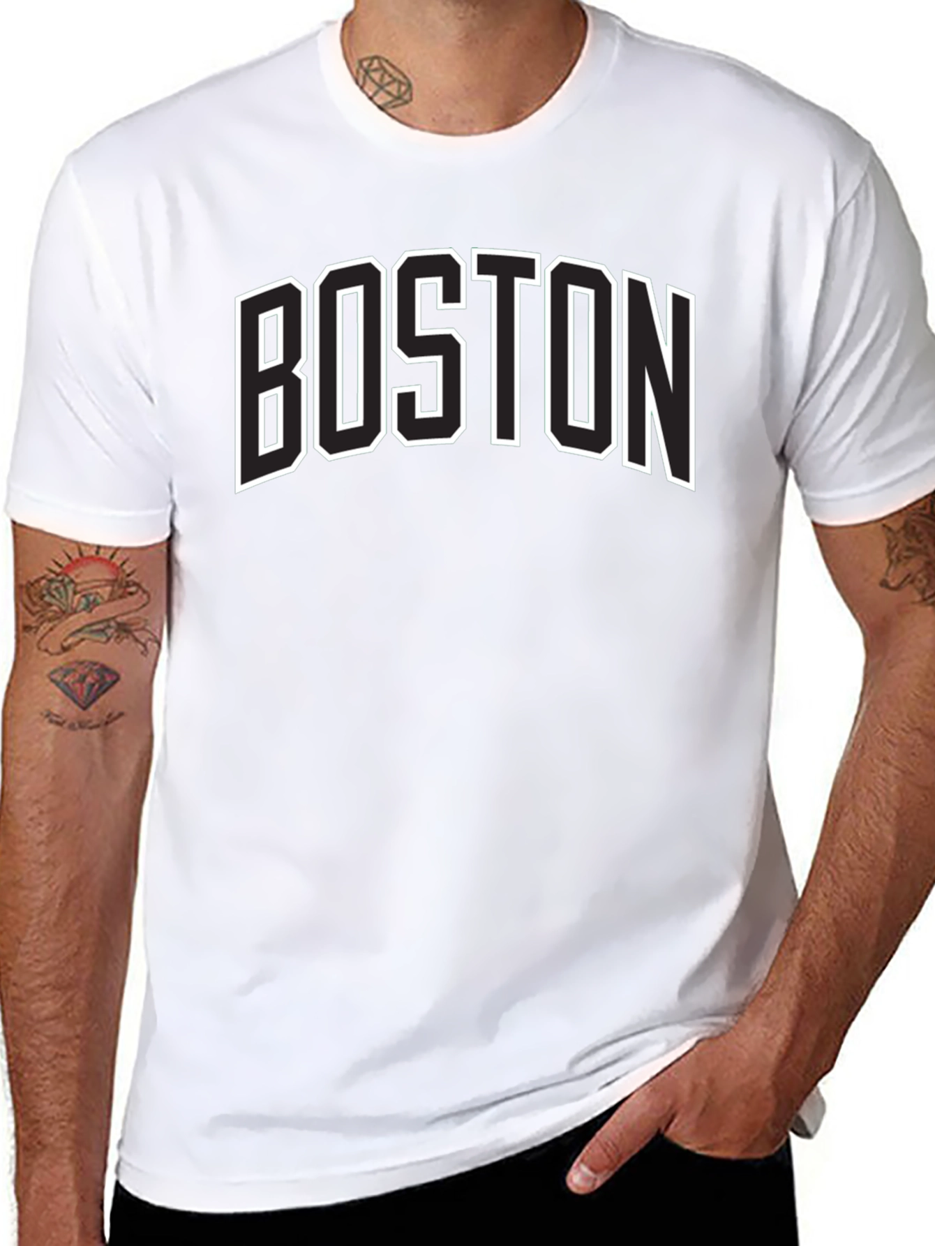Boston Graphic Tee - Classic Collegiate Style