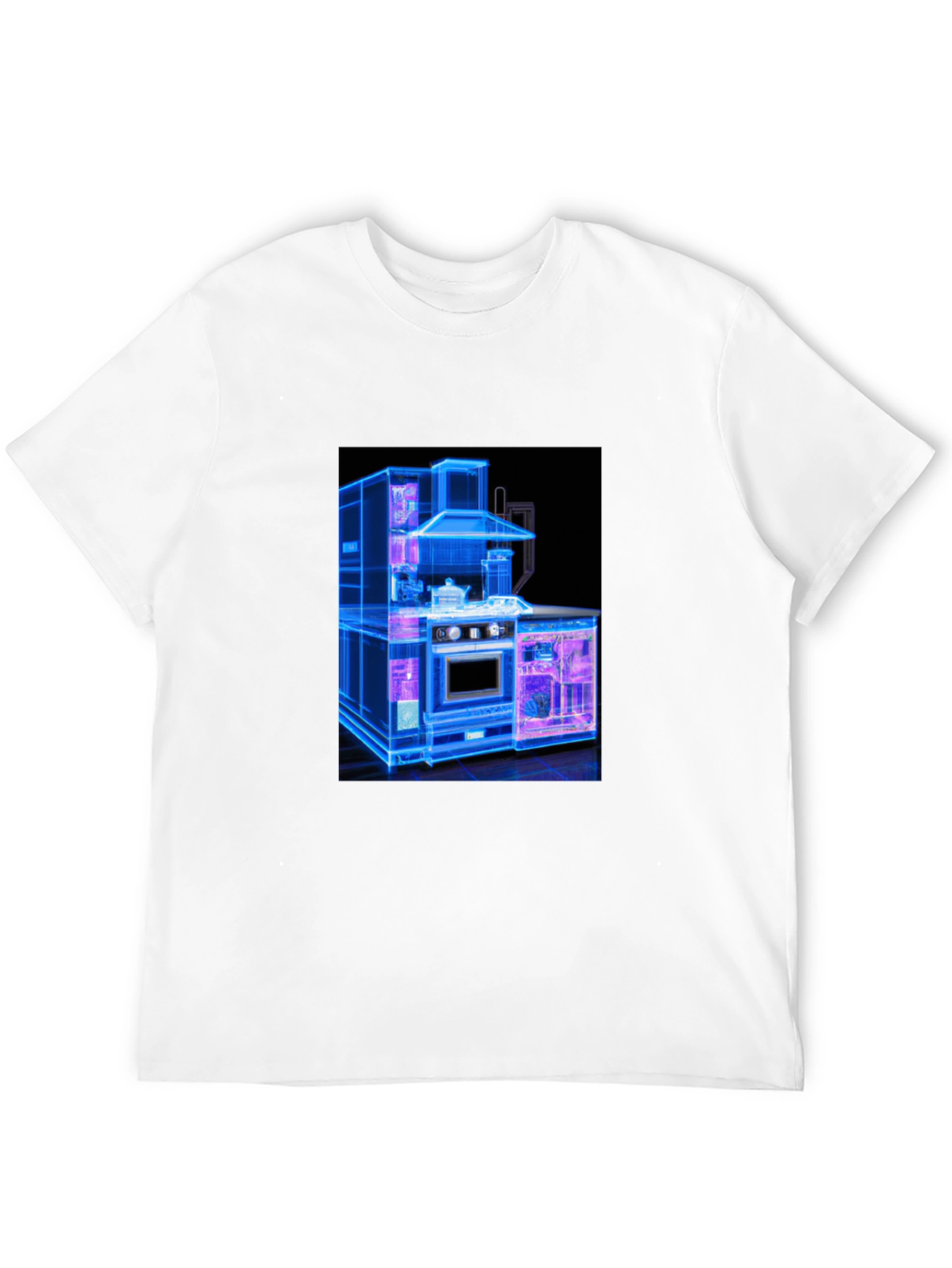 Modern Kitchen Blueprint Graphic Tee