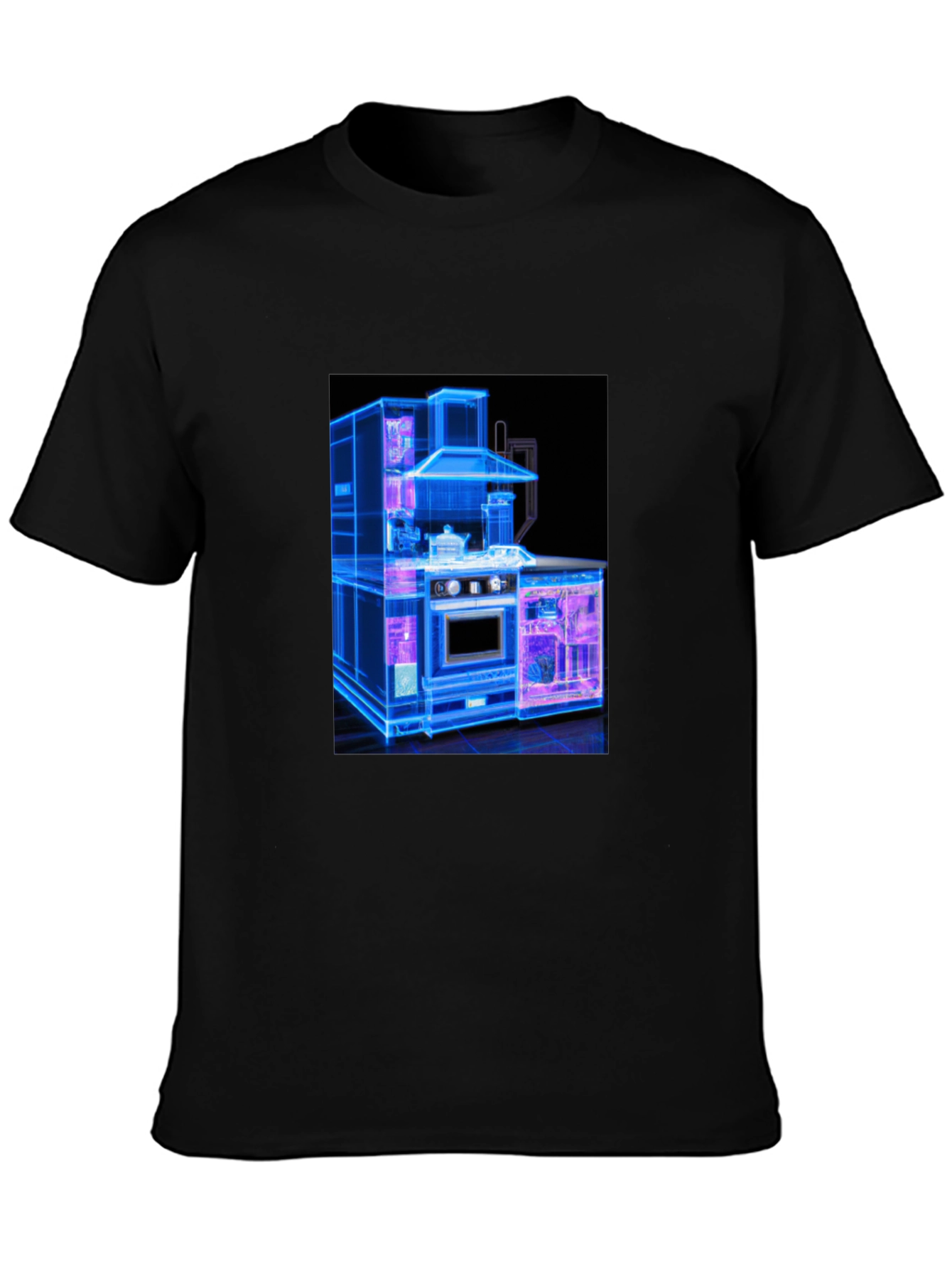 Modern Kitchen Blueprint Graphic Tee
