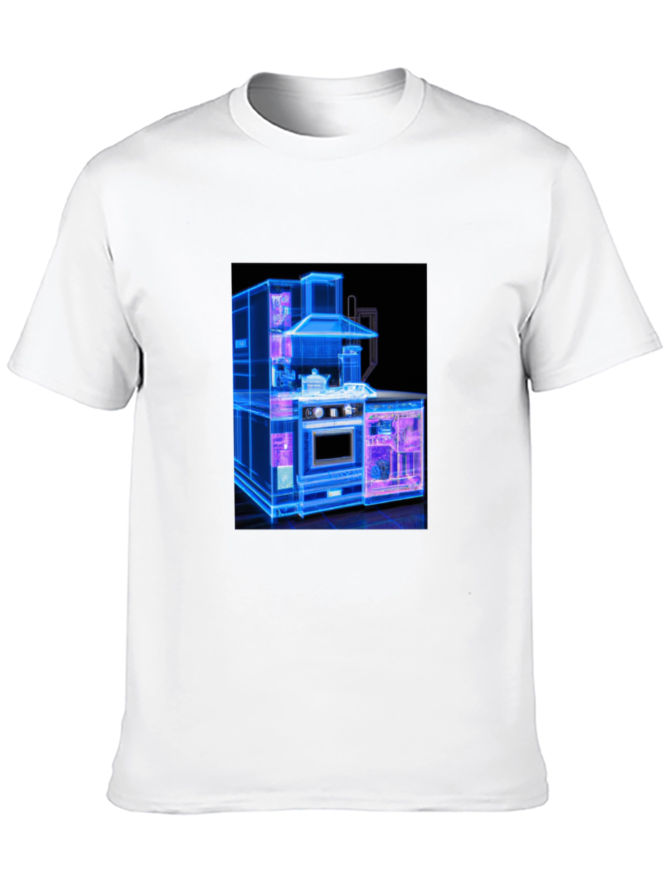 Modern Kitchen Blueprint Graphic Tee