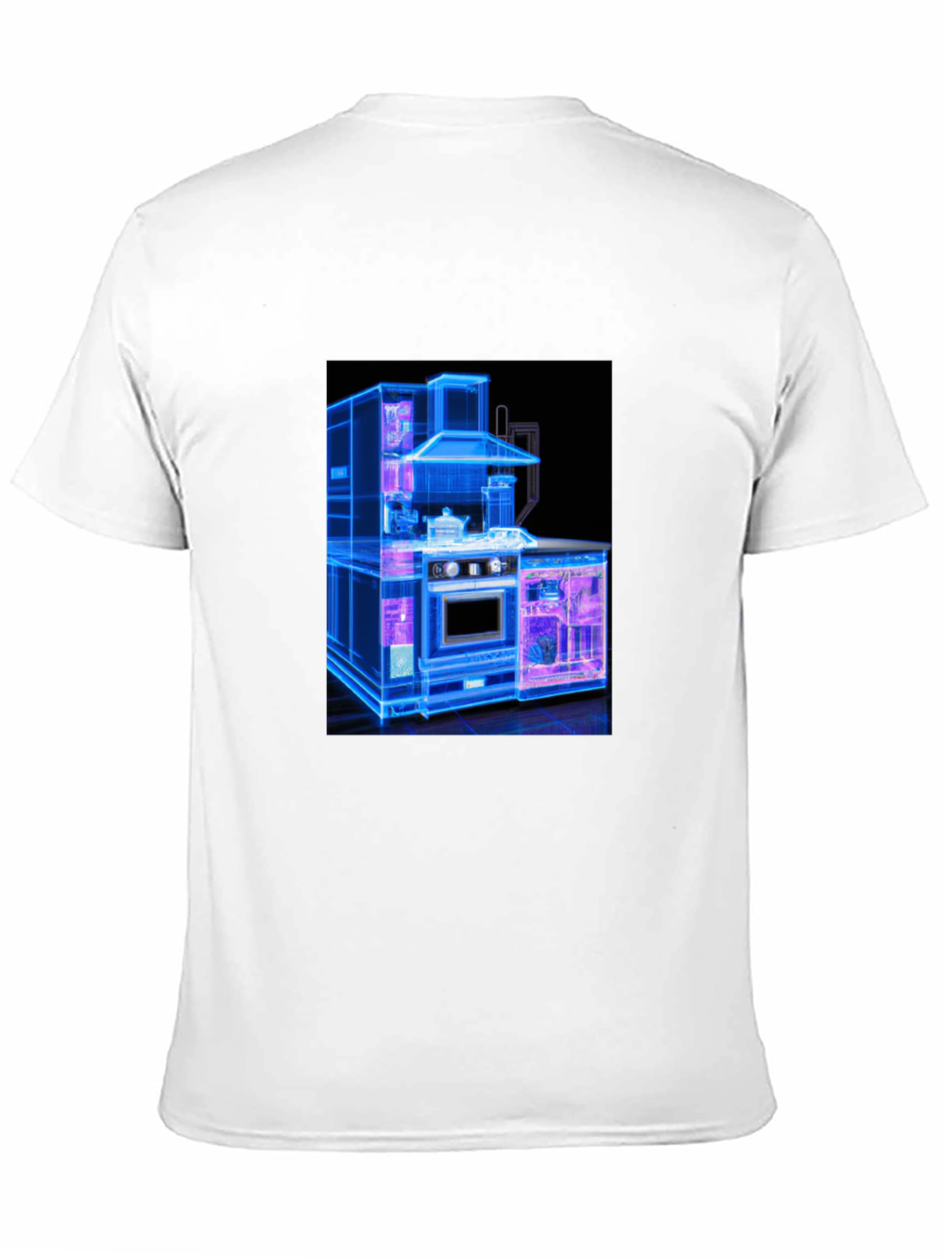 Modern Kitchen Blueprint Graphic Tee