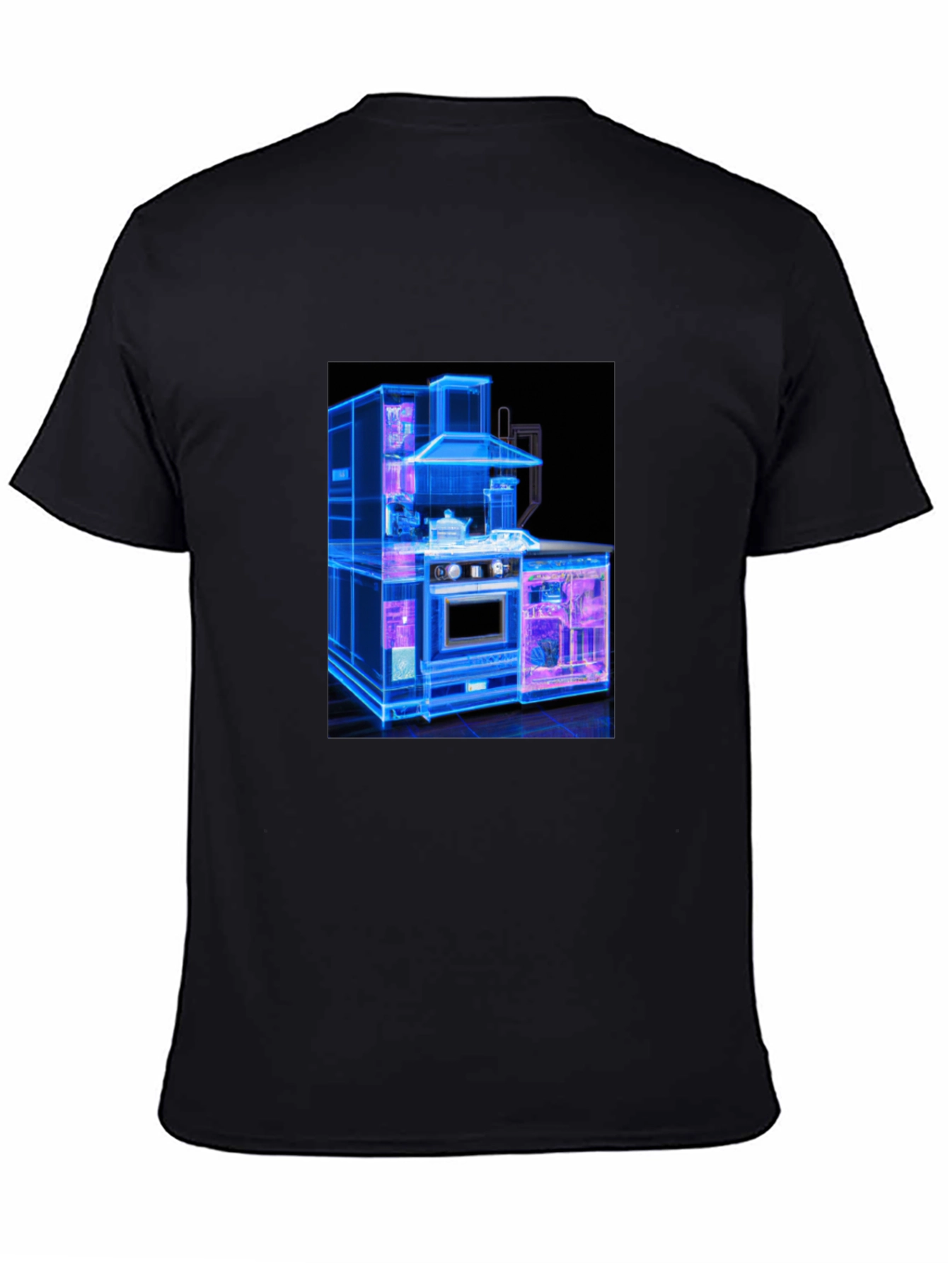 Modern Kitchen Blueprint Graphic Tee
