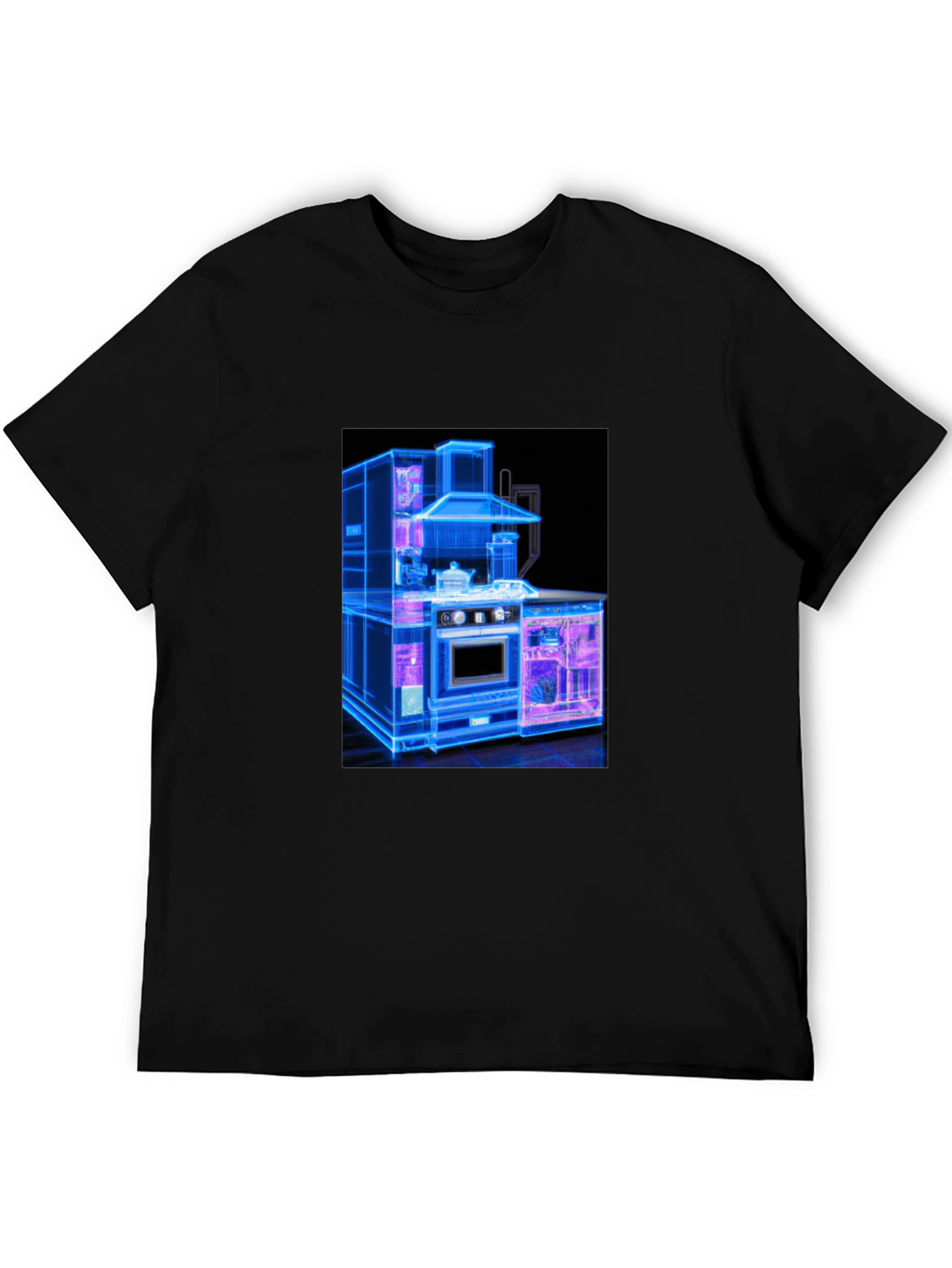 Modern Kitchen Blueprint Graphic Tee