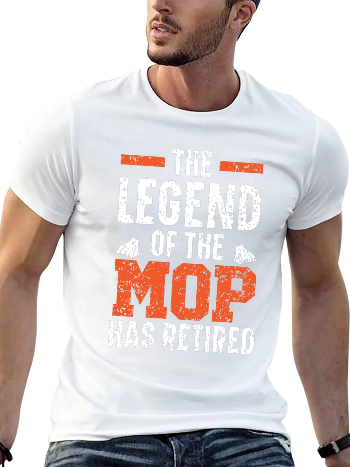 Retired Legend of the Mop Graphic T-Shirt