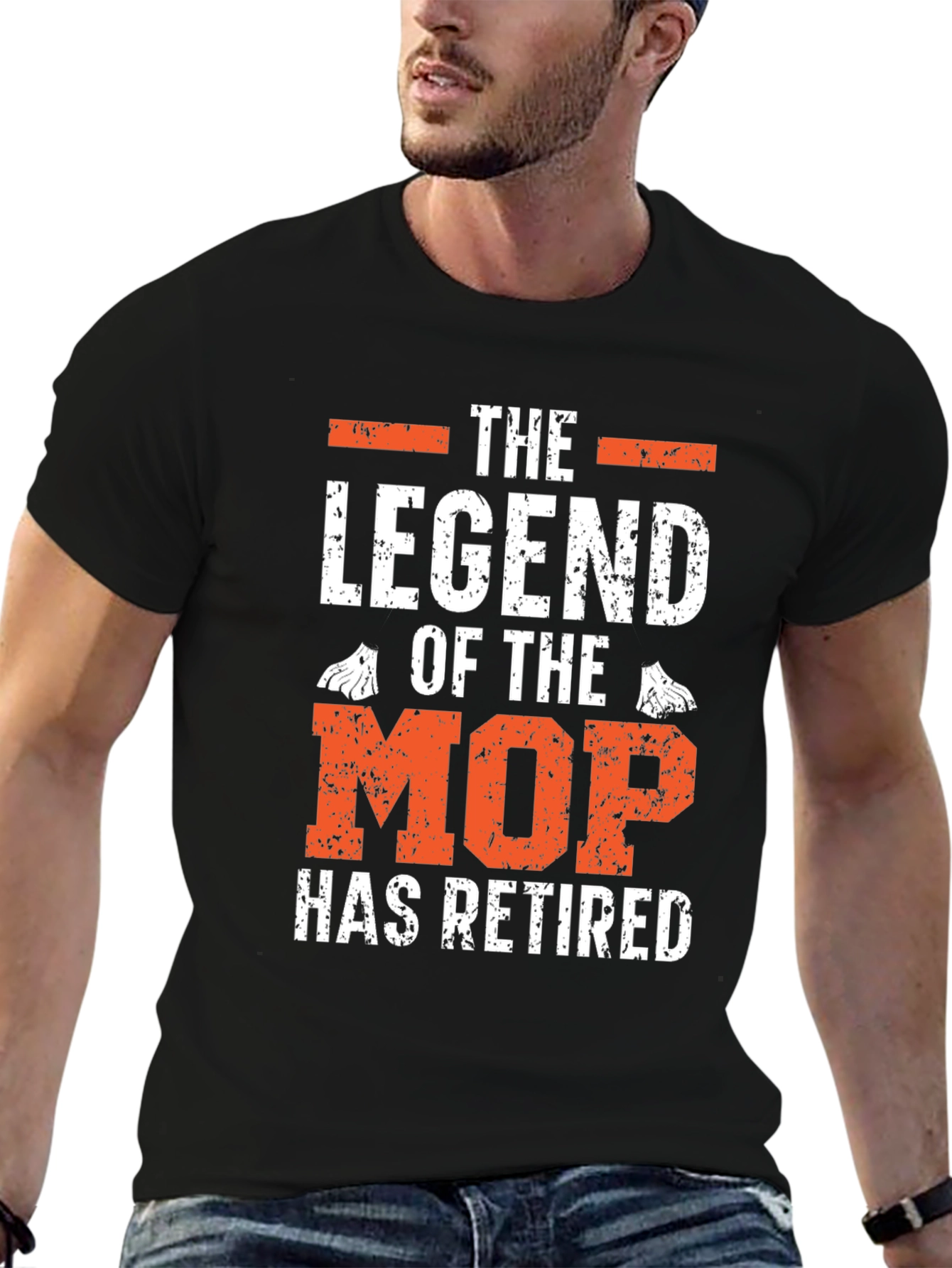 Retired Legend of the Mop Graphic T-Shirt