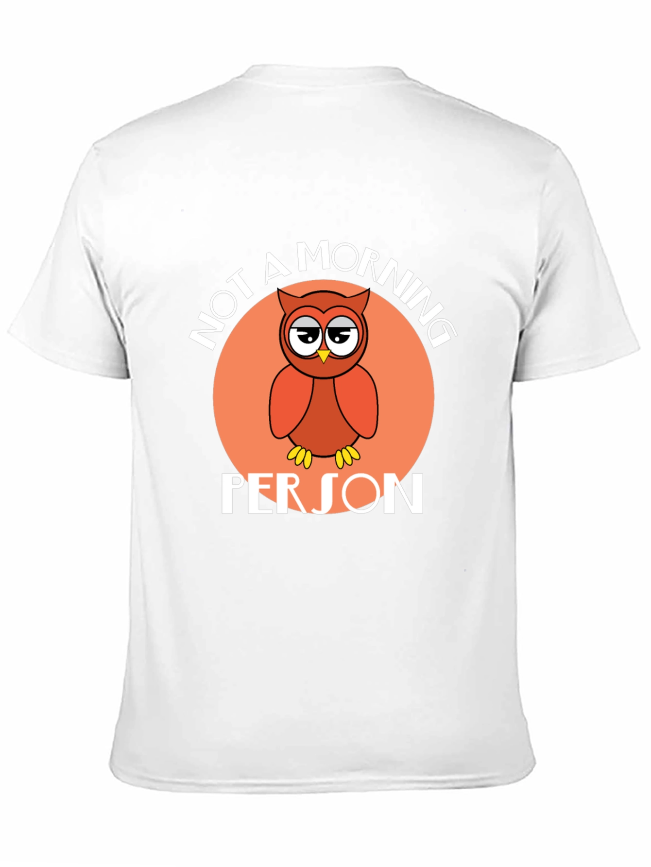 Not a Morning Person Owl Graphic T-Shirt