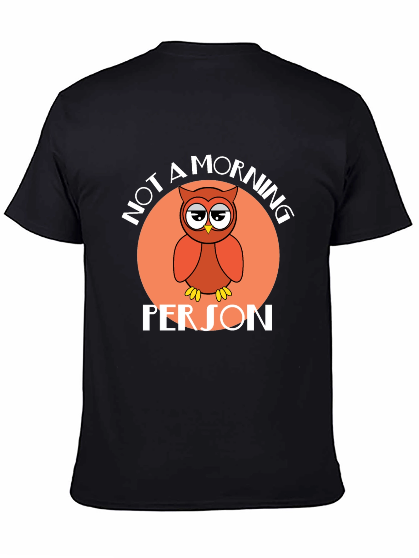 Not a Morning Person Owl Graphic T-Shirt