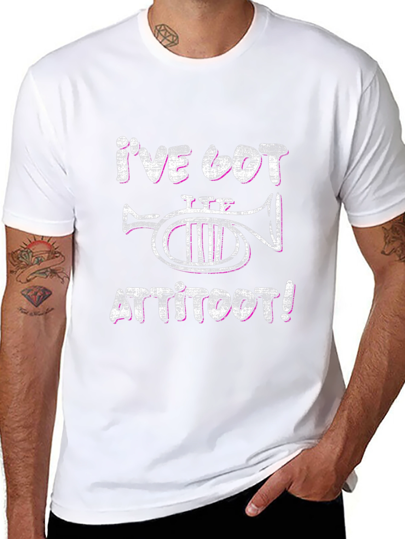 Funny T-Shirt: Ive Got Attitoot! Music Tee