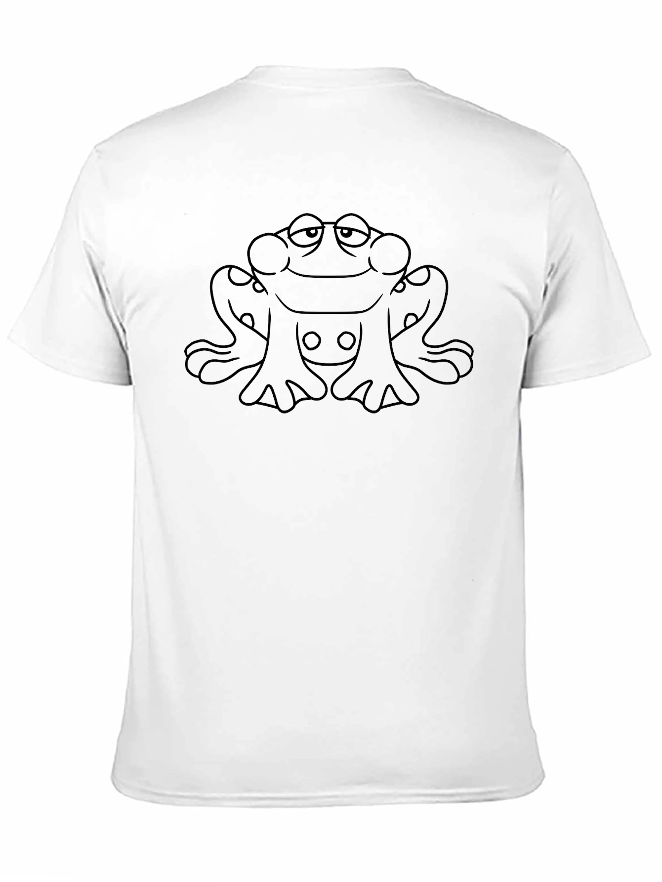 Relaxed Frog Graphic Tee - Black Cotton Comfort