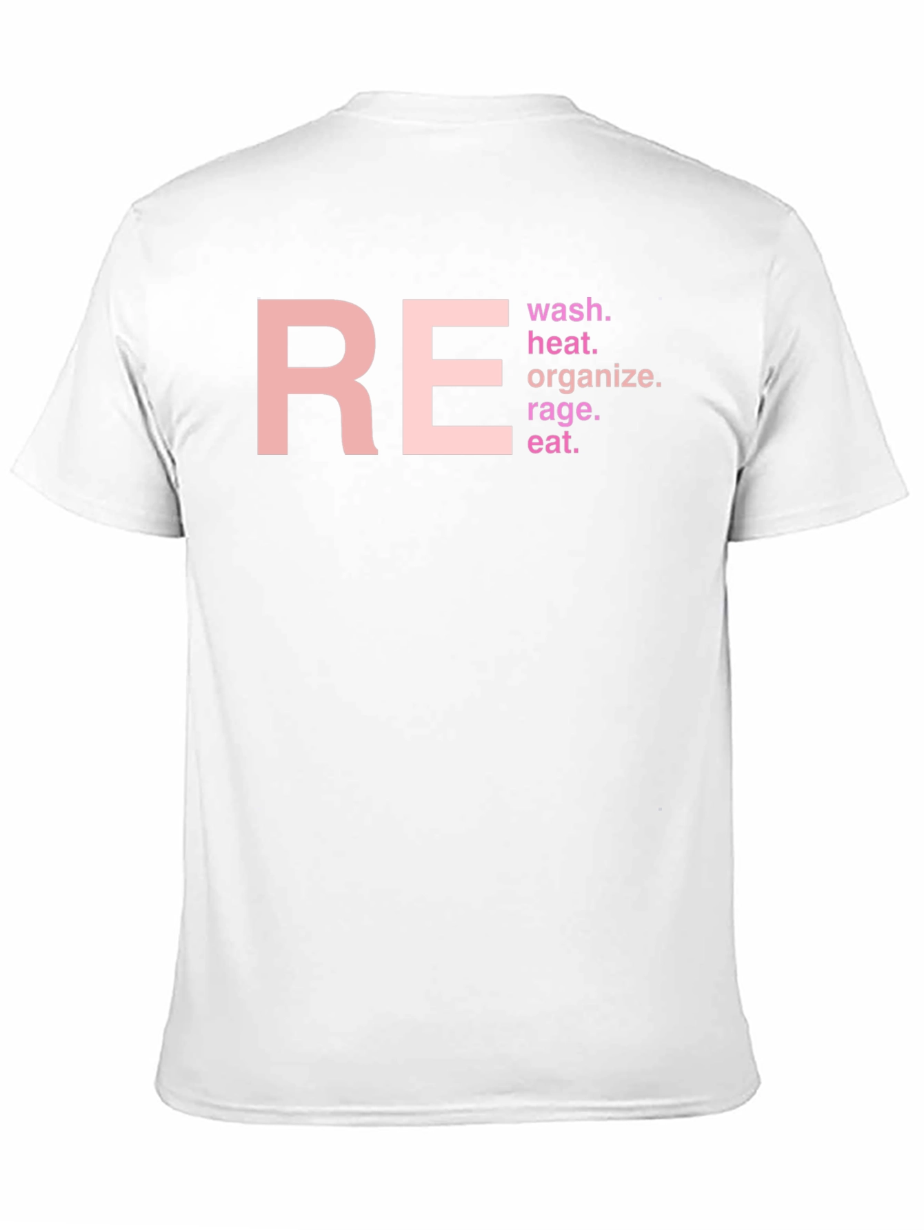 RE Wash Heat Organize Rage Eat T-Shirt