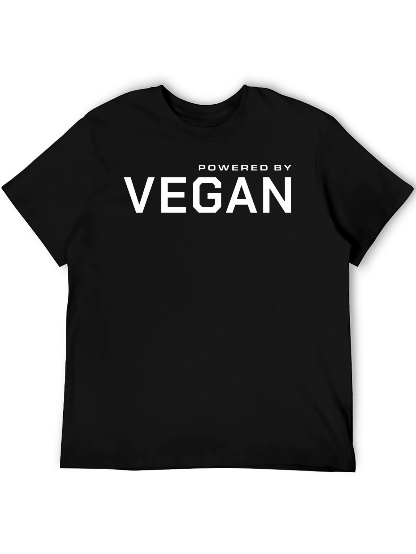 Powered by Vegan T-Shirt - Black Graphic Tee