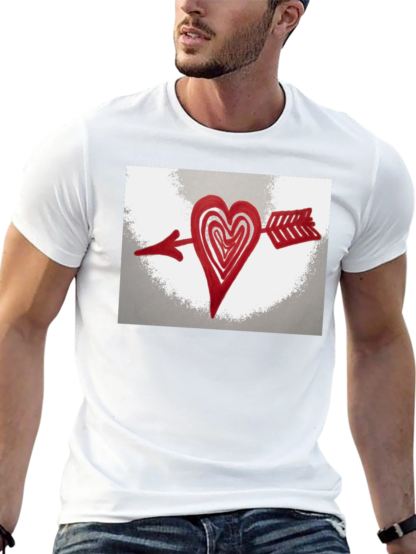Heart Arrow T-Shirt - Black