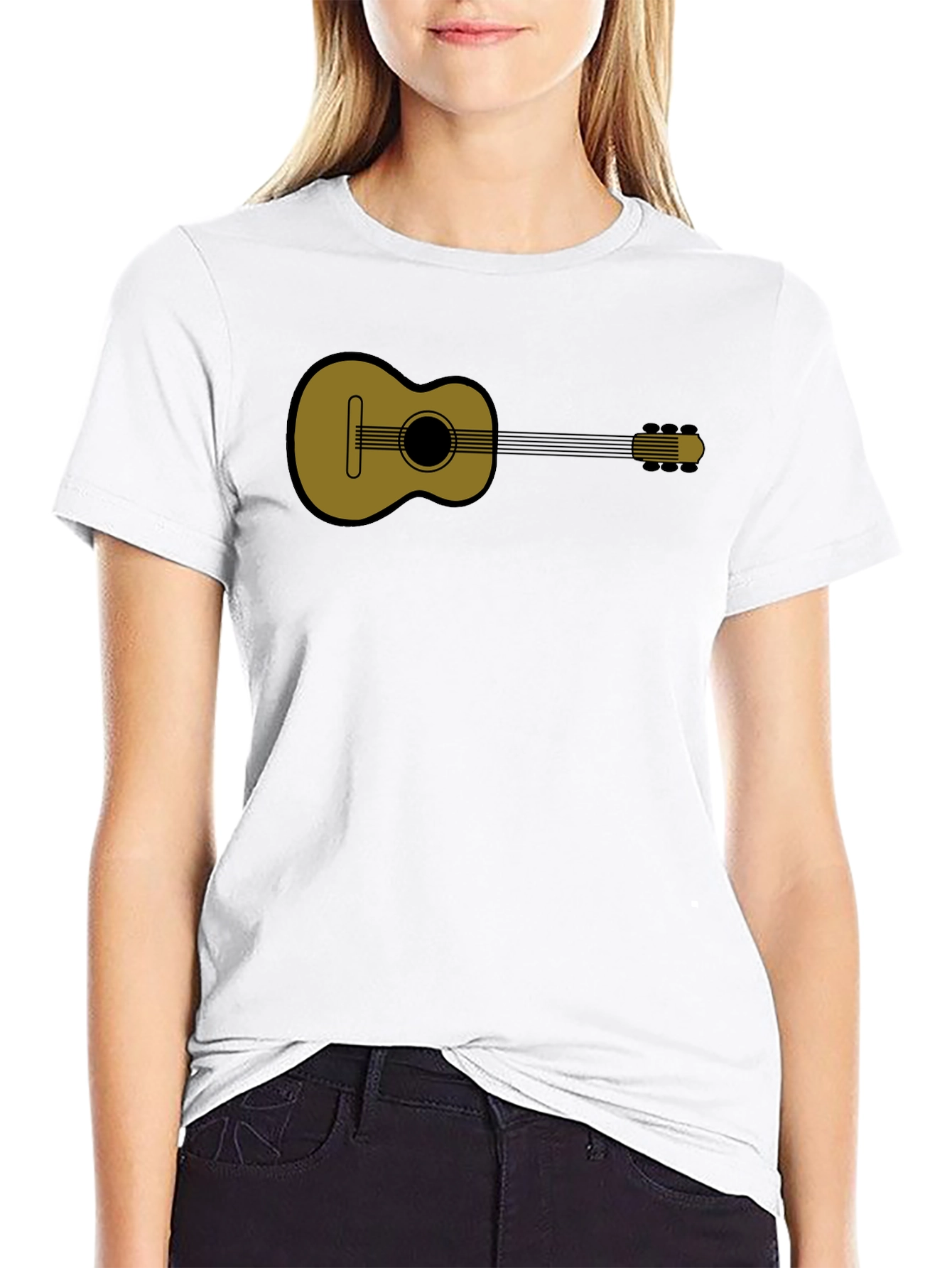 Guitar Graphic Tee - Classic Musical Style