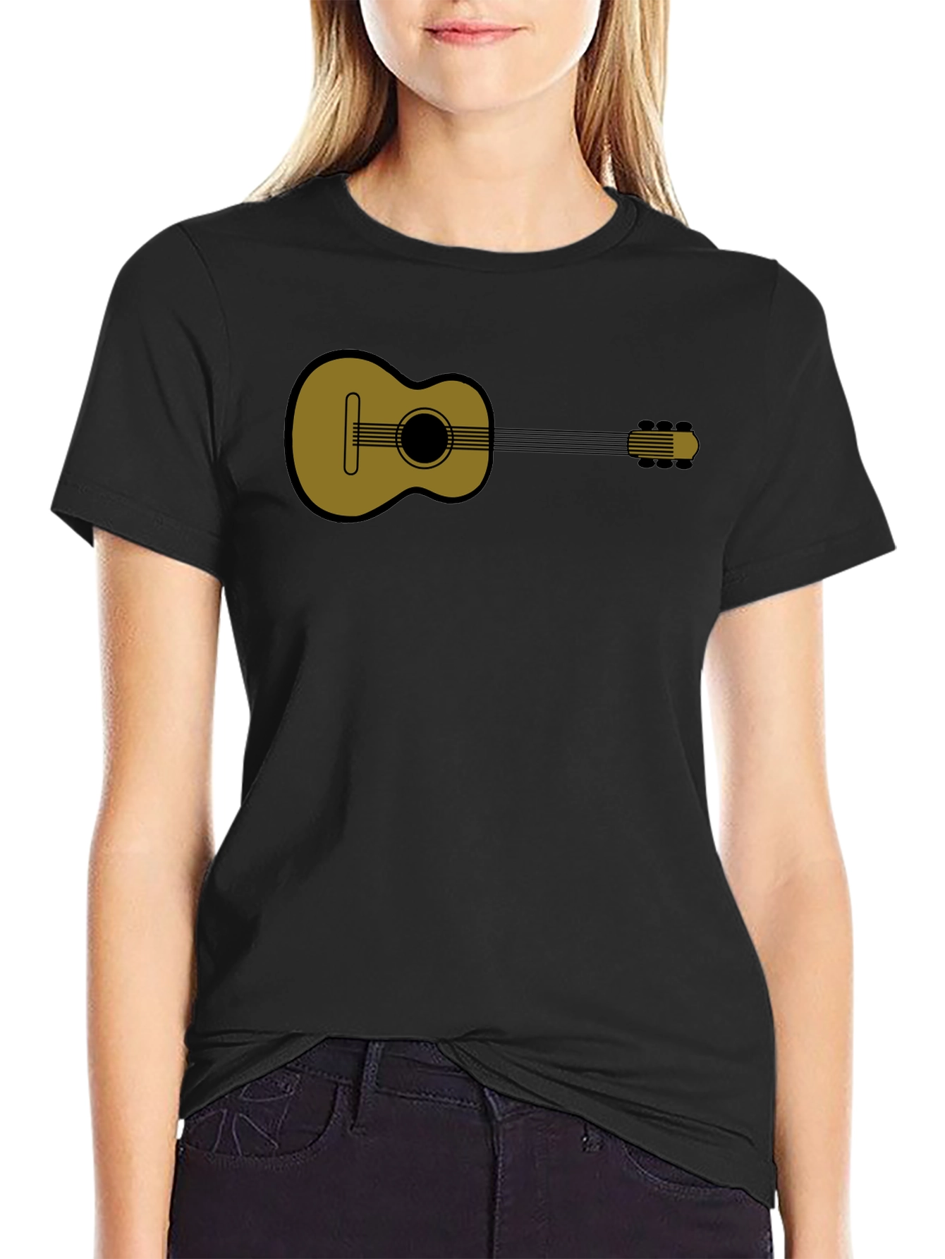 Guitar Graphic Tee - Classic Musical Style