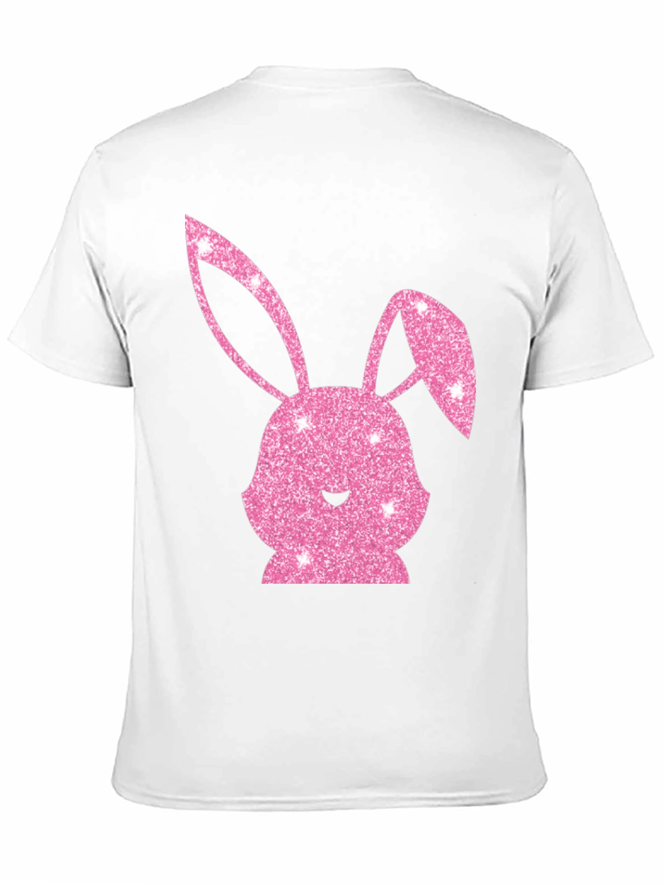 Easter Bunny T-Shirt - Sparkly Pink Bunny Design