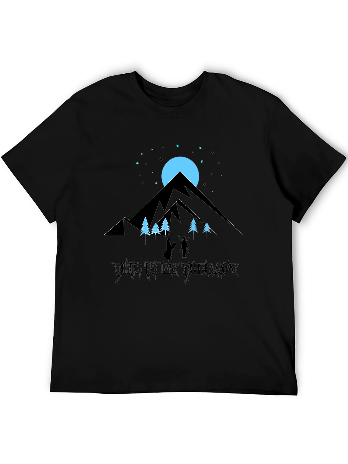 Mountain Therapy Black Graphic Tee