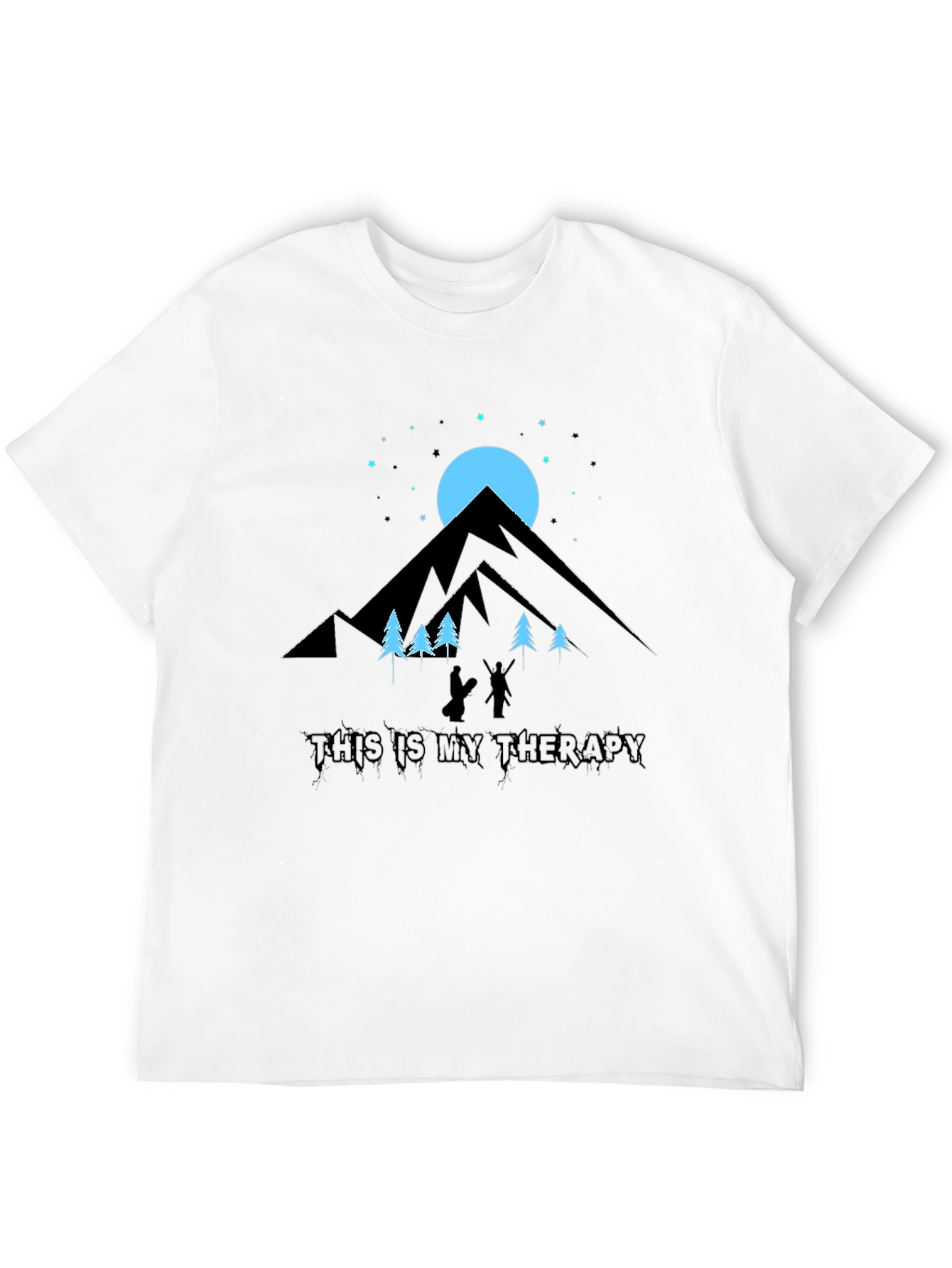 Mountain Therapy Black Graphic Tee