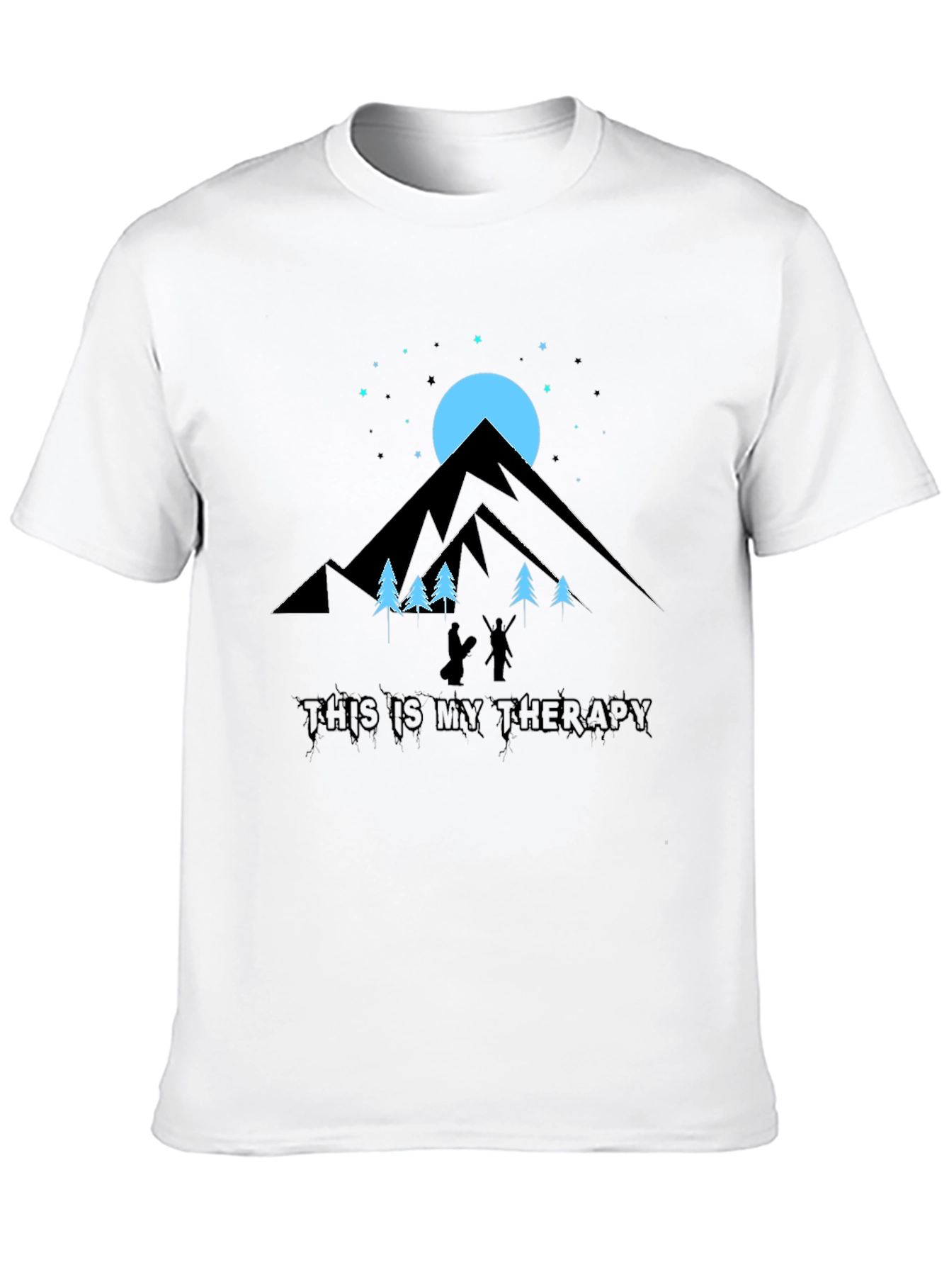 Mountain Therapy Black Graphic Tee