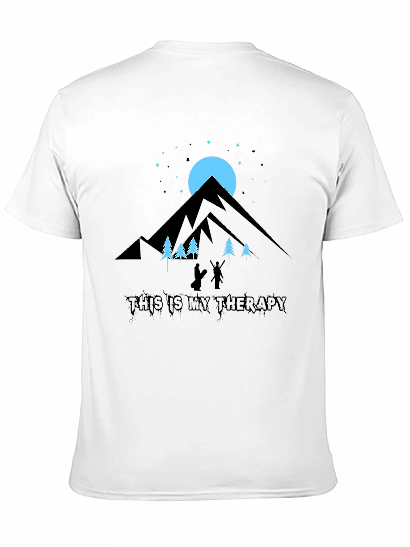 Mountain Therapy Black Graphic Tee