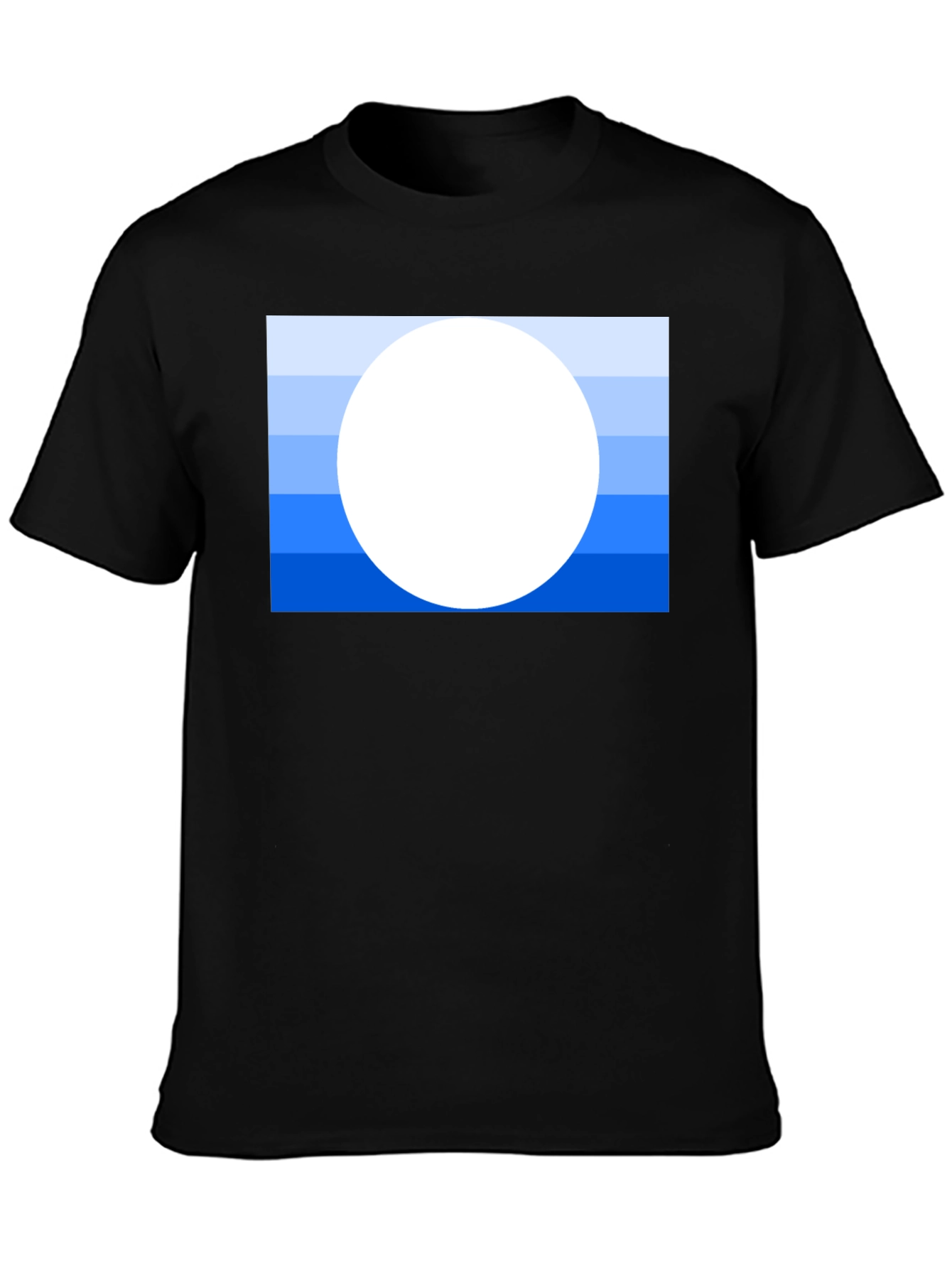 Striped Horizon Tee - Modern Graphic Print