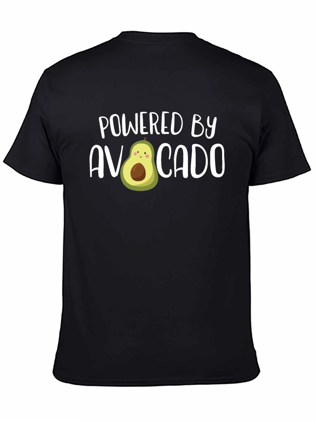 Powered by Avocado Funny Graphic Tee