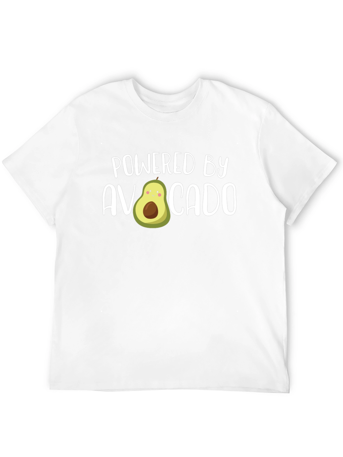 Powered by Avocado Funny Graphic Tee
