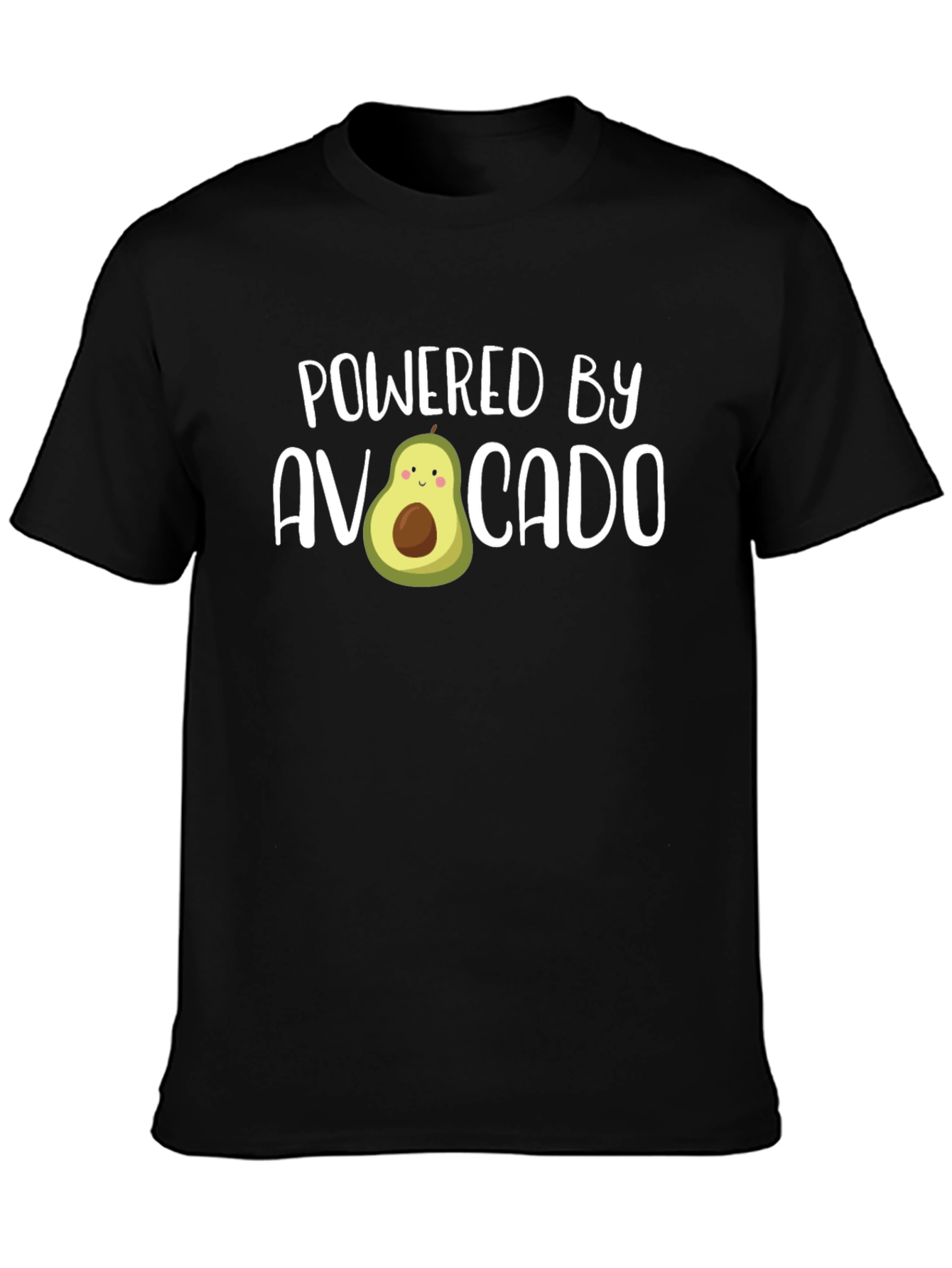 Powered by Avocado Funny Graphic Tee