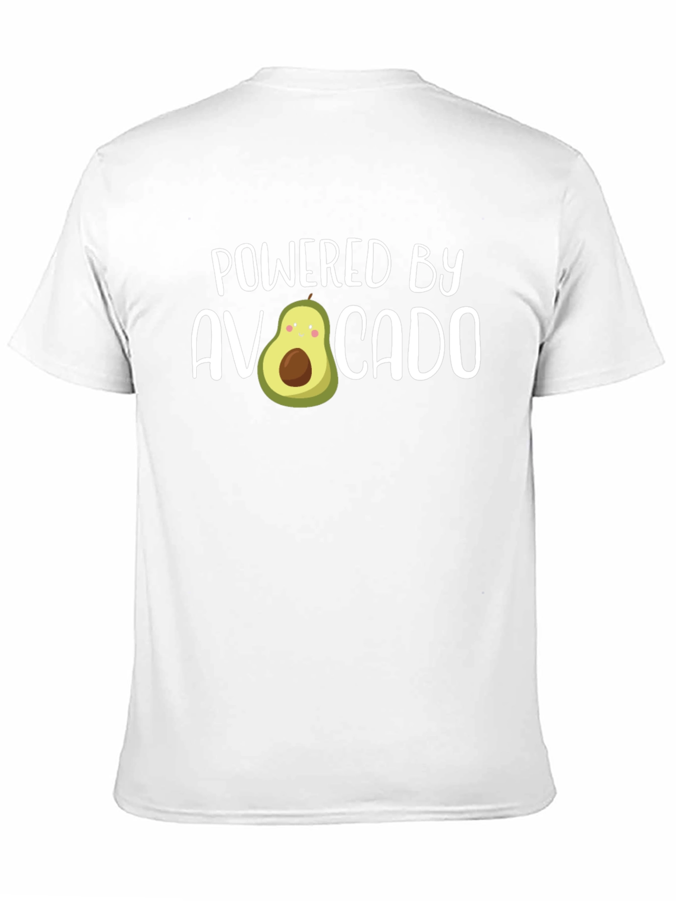 Powered by Avocado Funny Graphic Tee