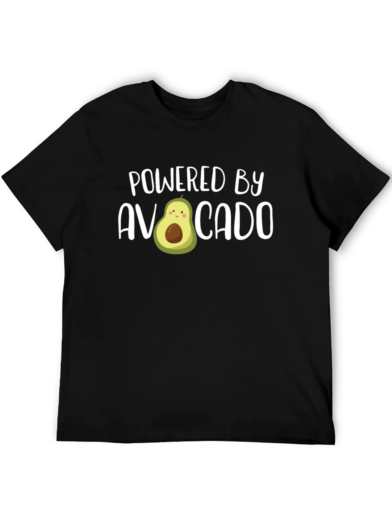 Powered by Avocado Funny Graphic Tee