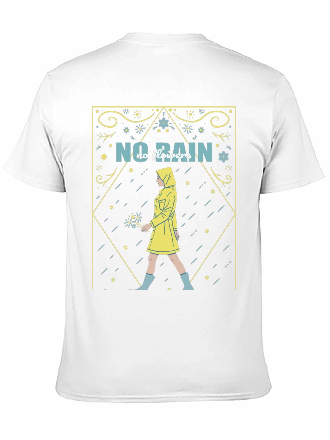 No Rain No Flowers T-Shirt - Stylish Graphic Tee