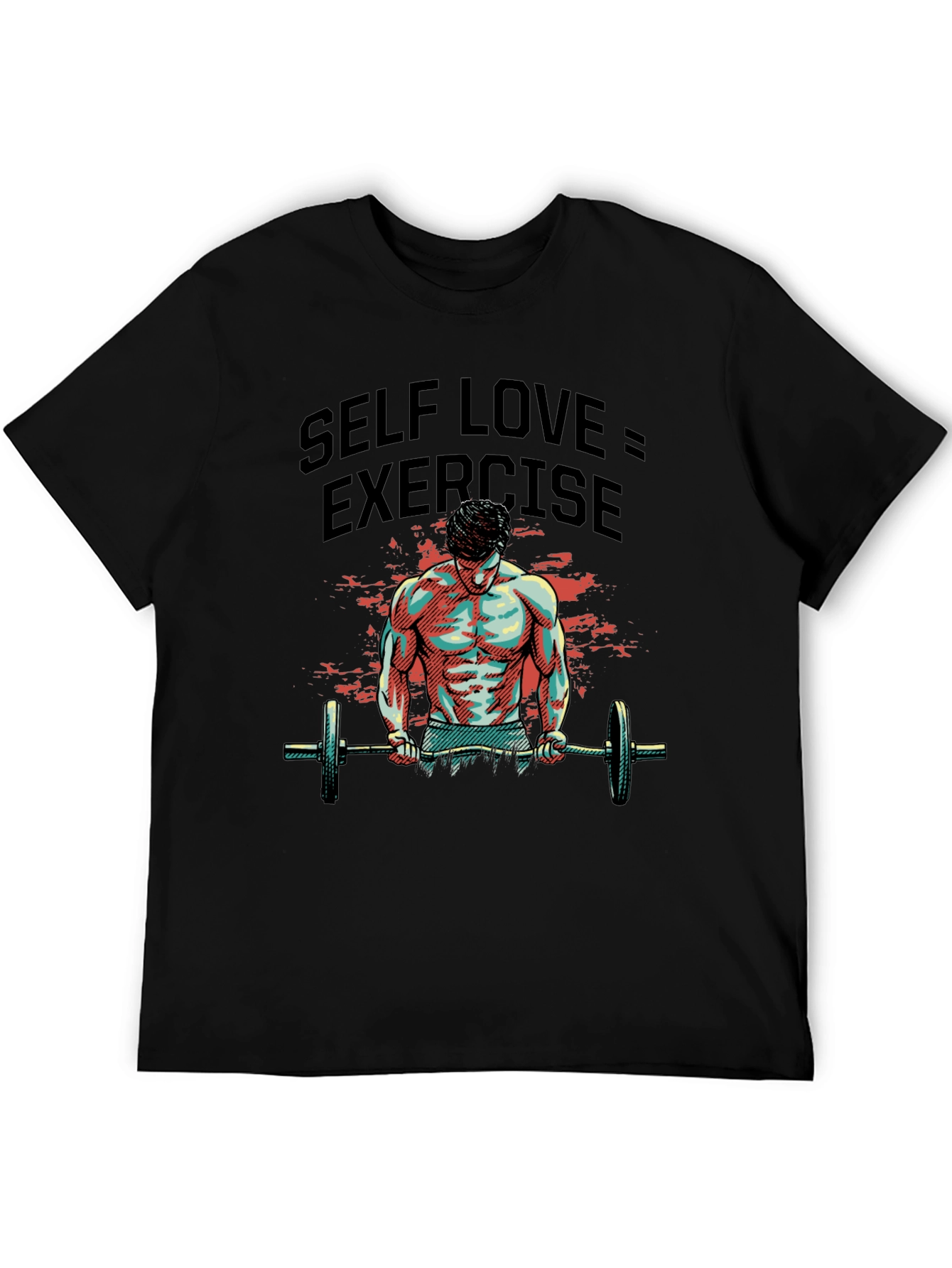 Self Love Exercise T-Shirt - Black Gym Wear