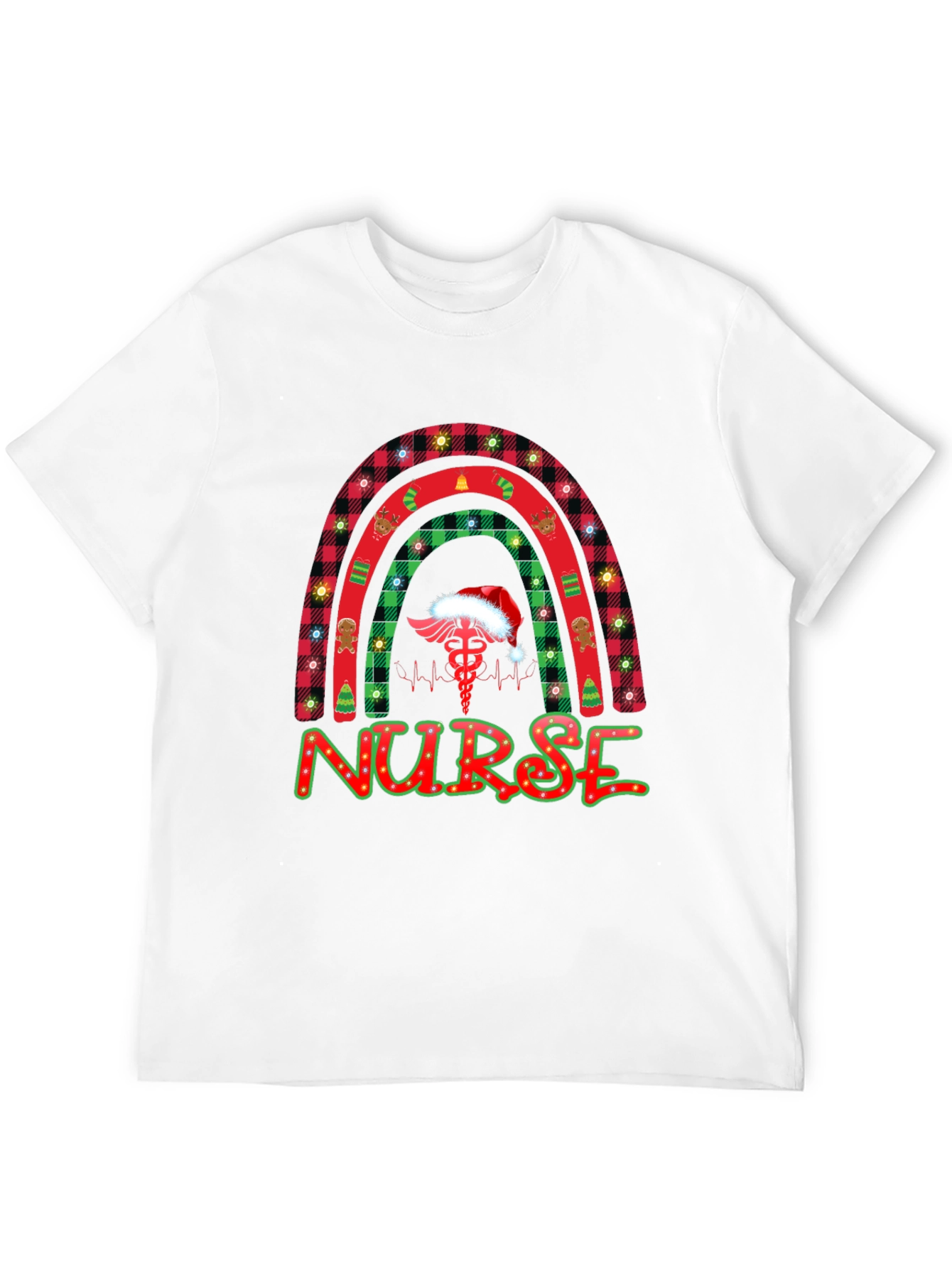 Christmas Nurse Rainbow Shirt