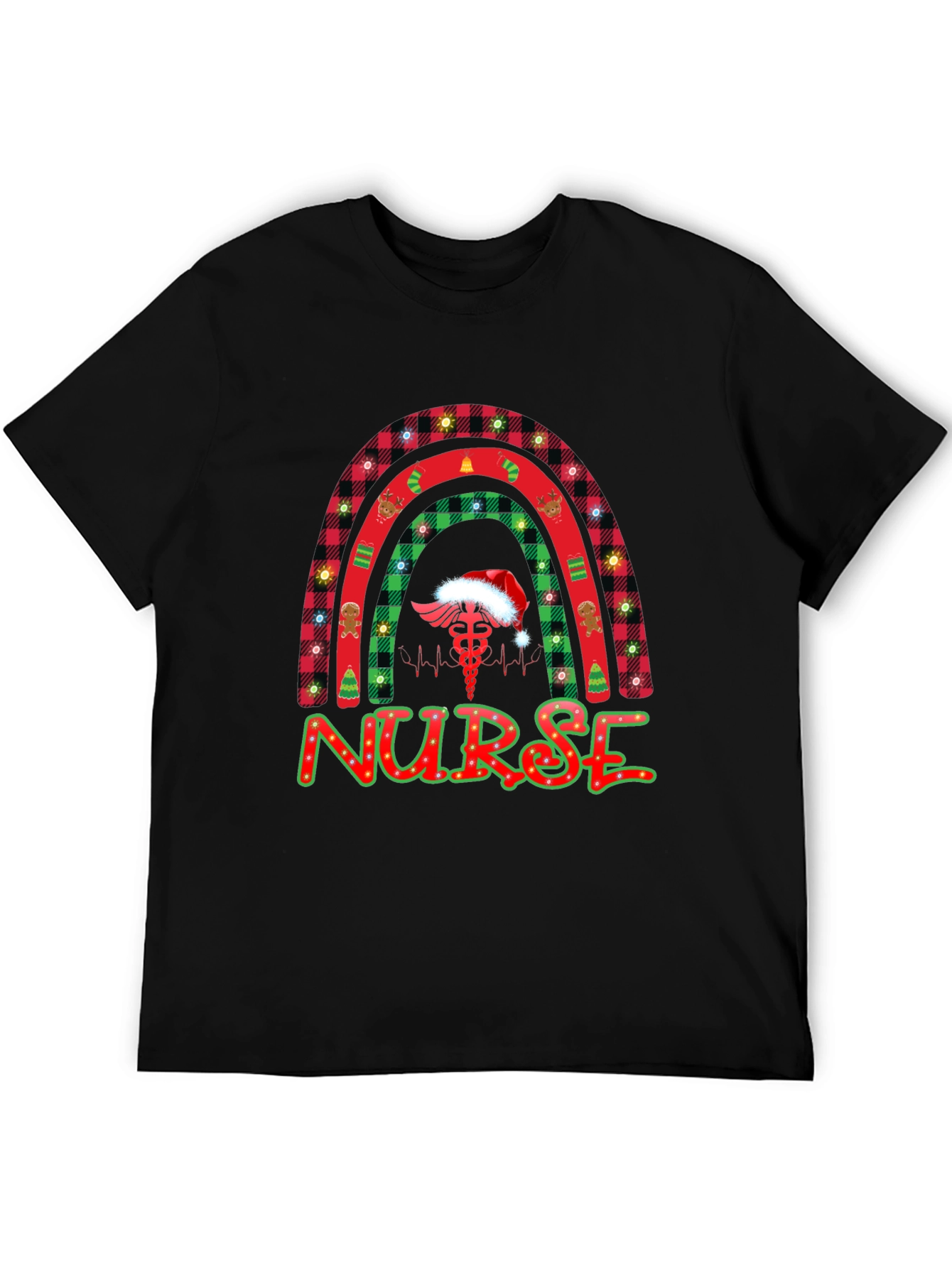 Christmas Nurse Rainbow Shirt