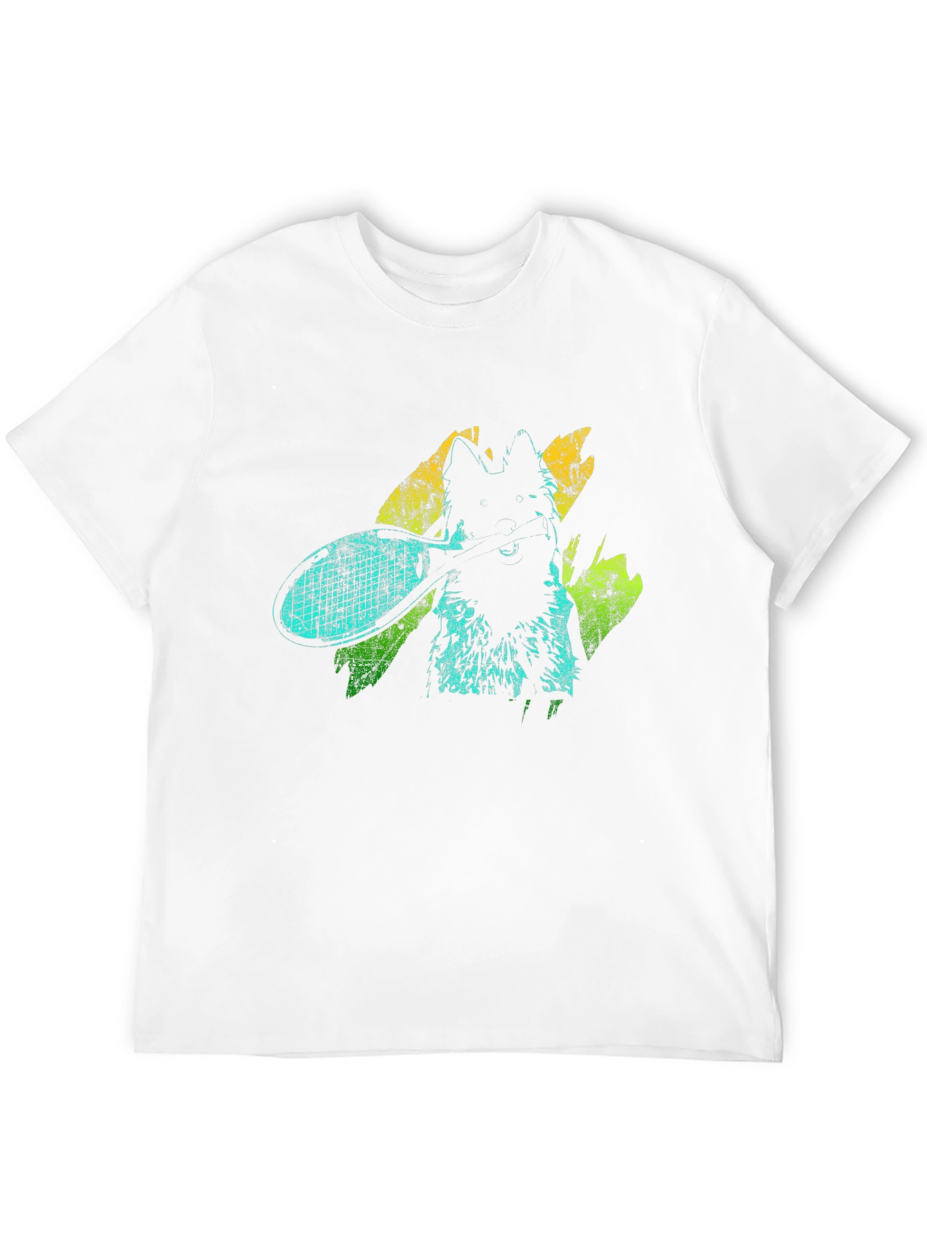 Dog Tennis Graphic T-Shirt - Unisex Black Tee