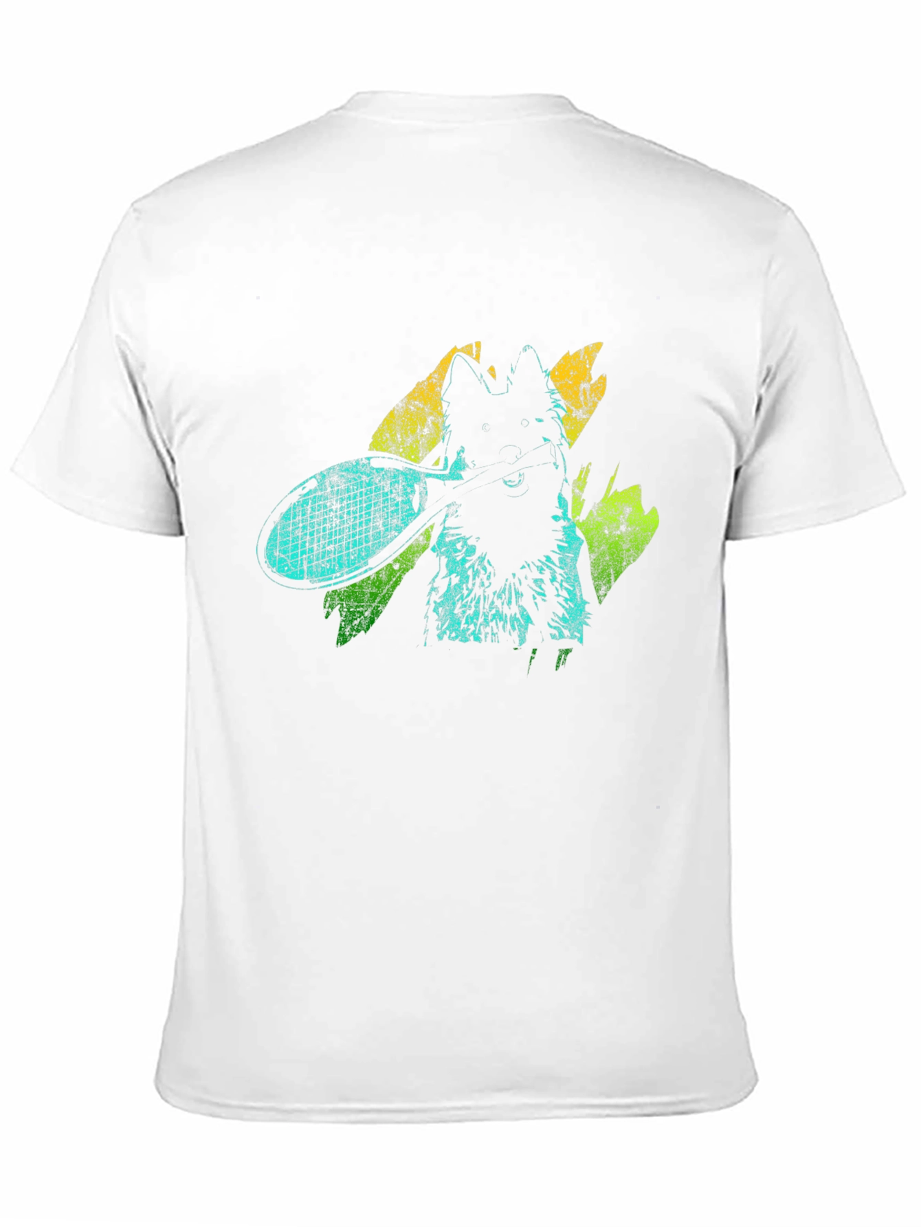 Dog Tennis Graphic T-Shirt - Unisex Black Tee