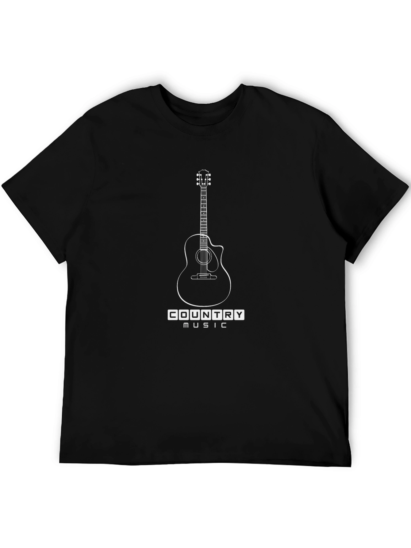 Country Music Guitar Graphic Tee