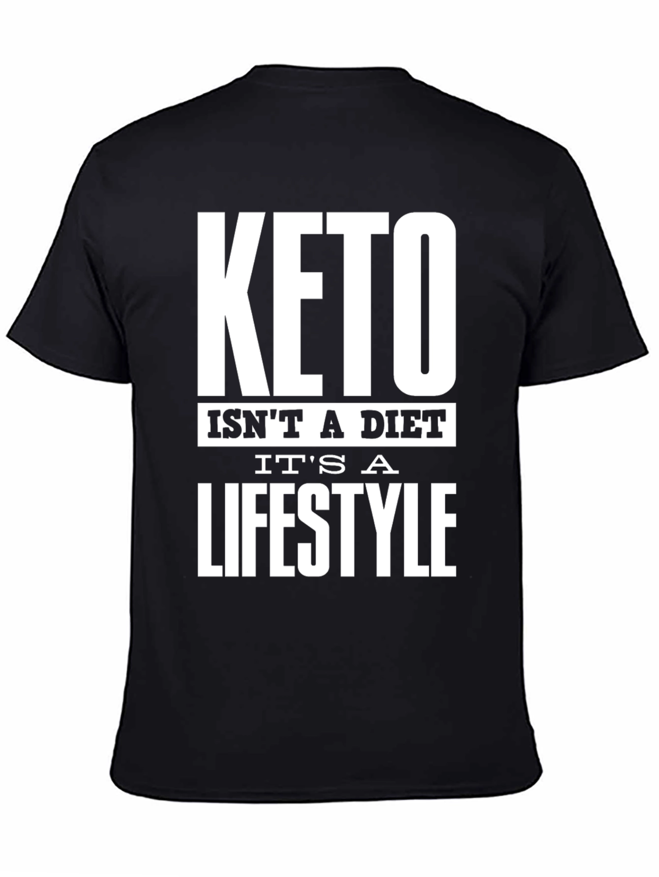 Keto Lifestyle T-Shirt - Black Graphic Tee