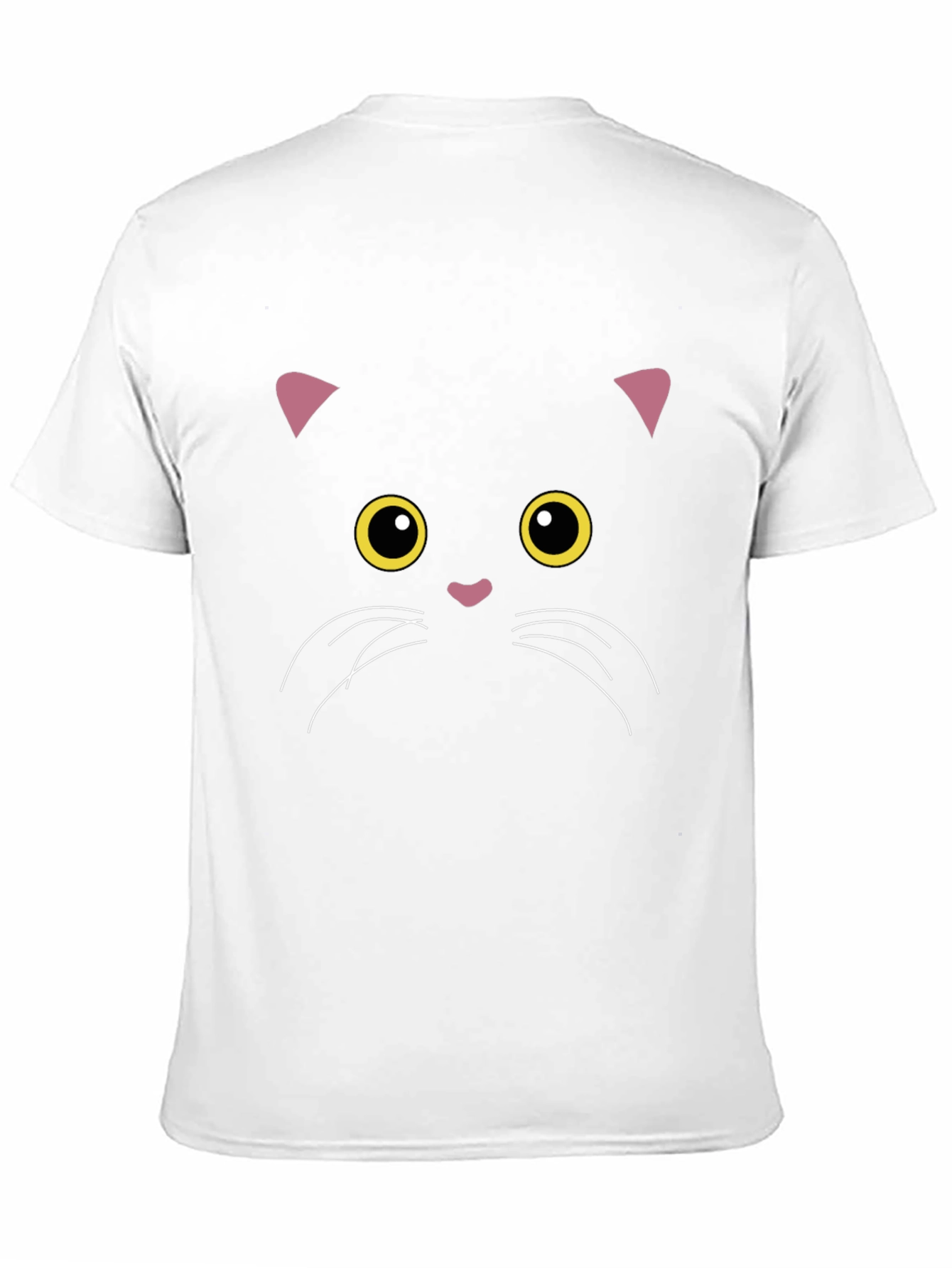 Black Cat Face Graphic T-Shirt