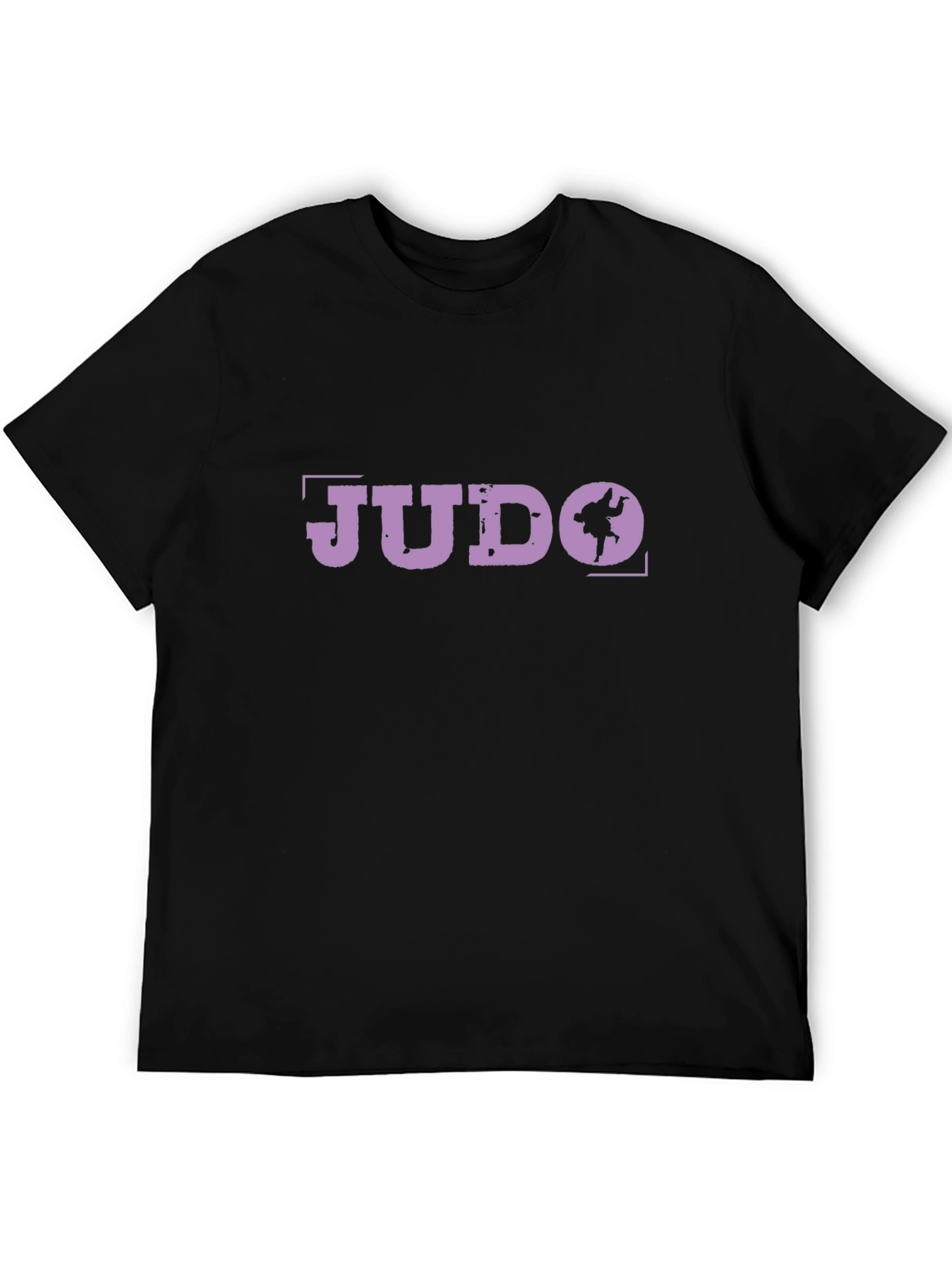 Judo Graphic Print Black T-Shirt