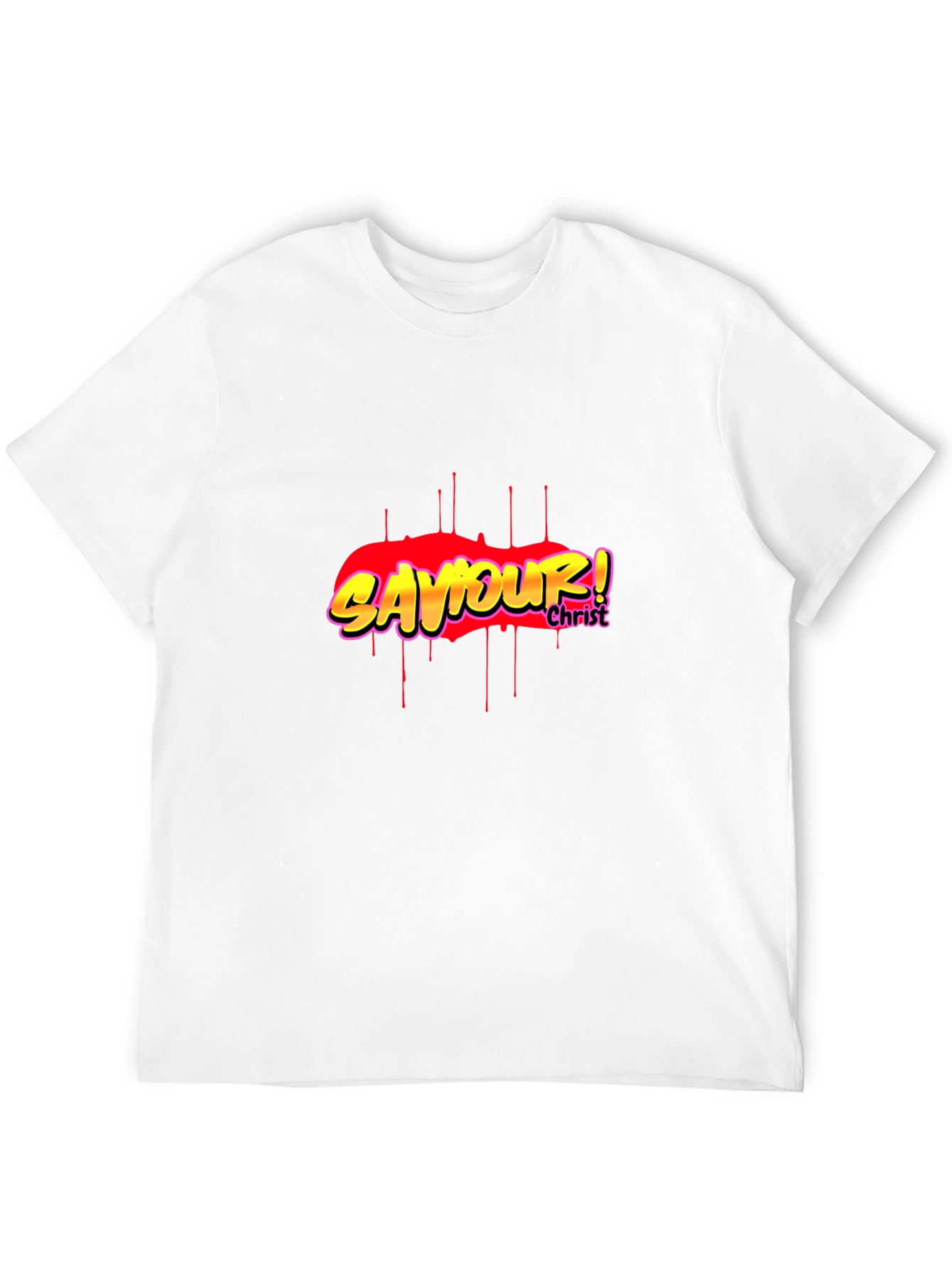 Saviour! Christ Graphic Black T-Shirt
