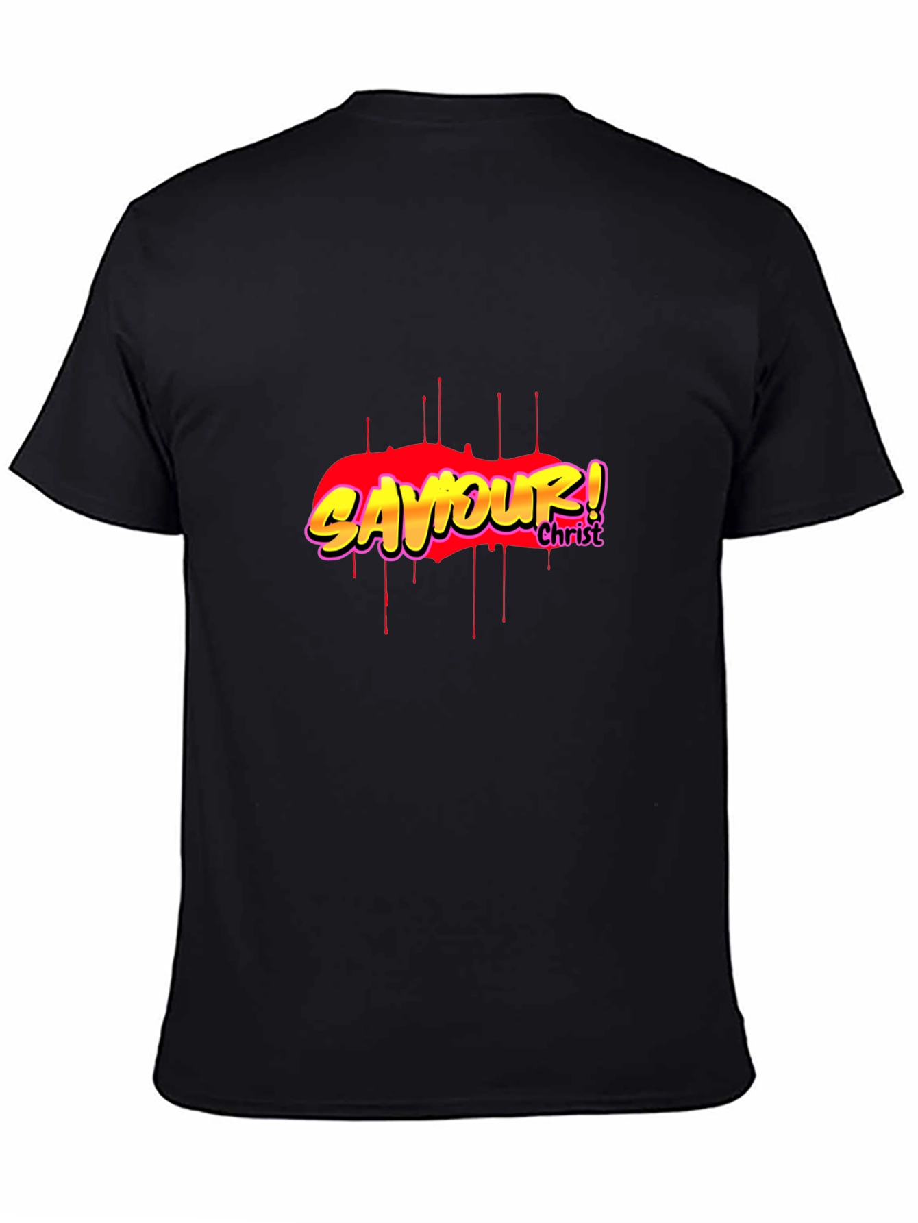 Saviour! Christ Graphic Black T-Shirt