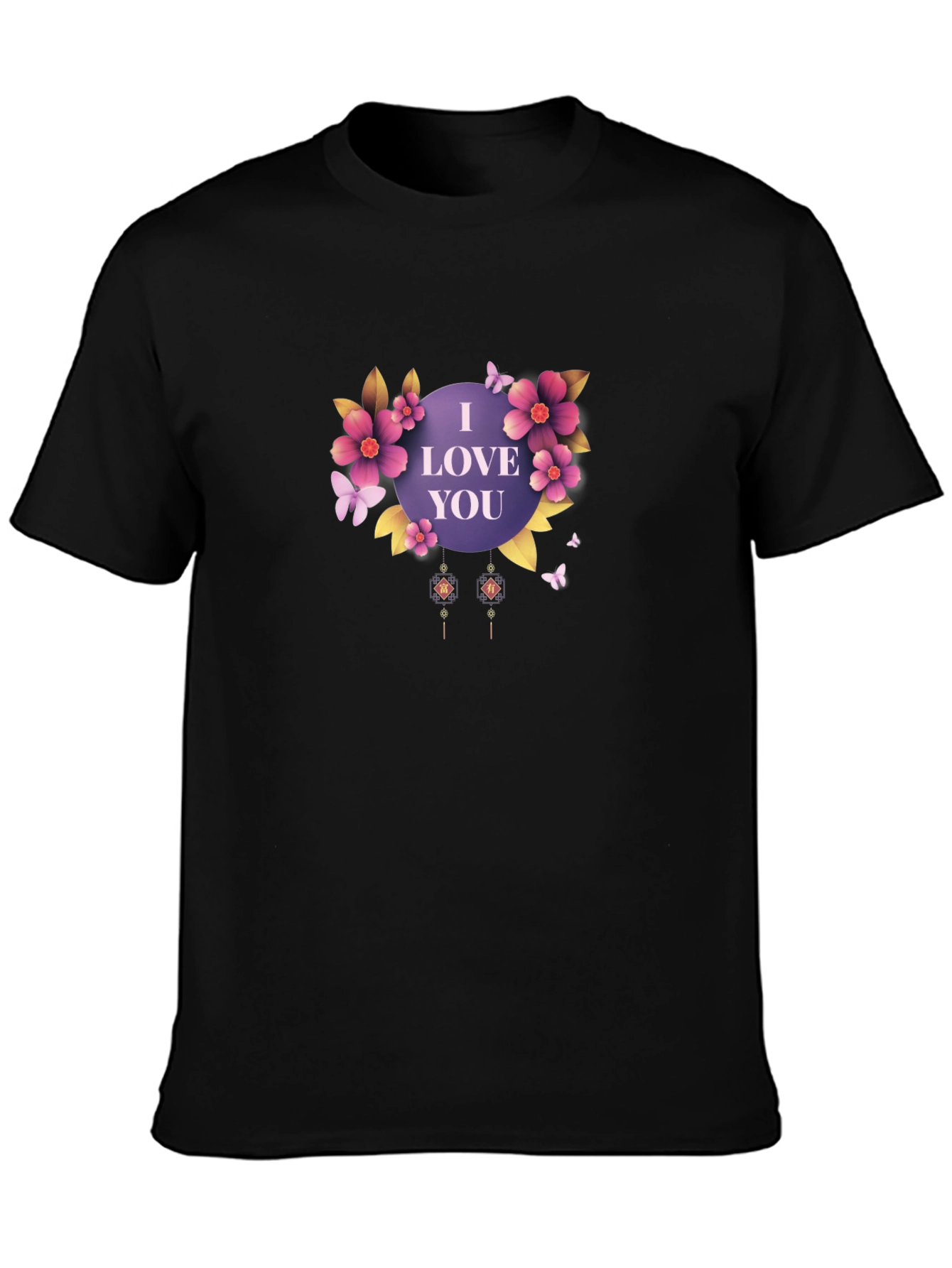 I Love You Floral T-Shirt