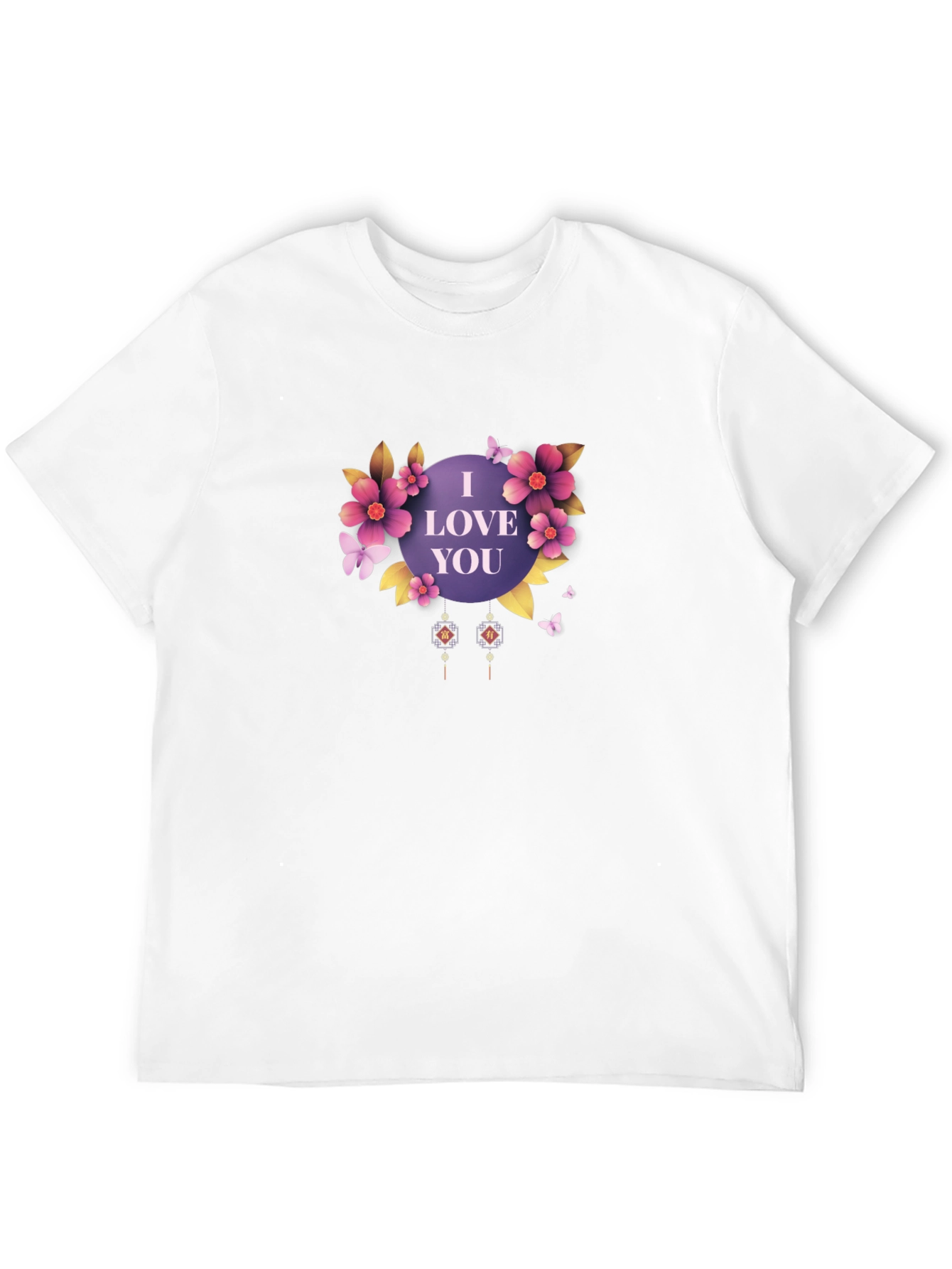 I Love You Floral T-Shirt