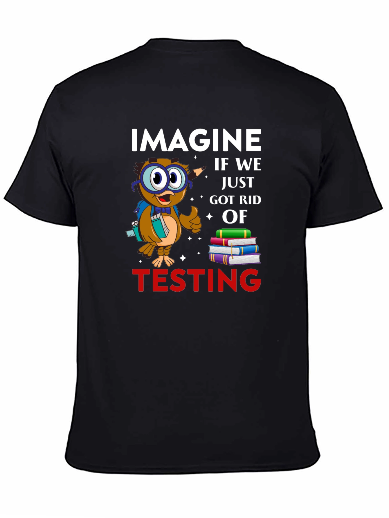 Imagine No Testing Owl T-Shirt