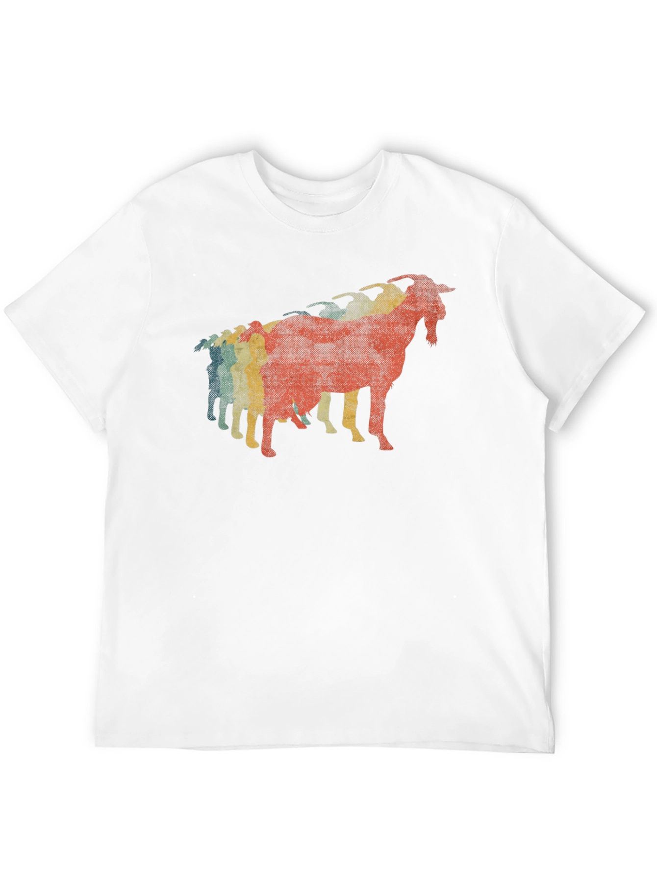 Retro Goat T-Shirt - Black Cotton Graphic Tee