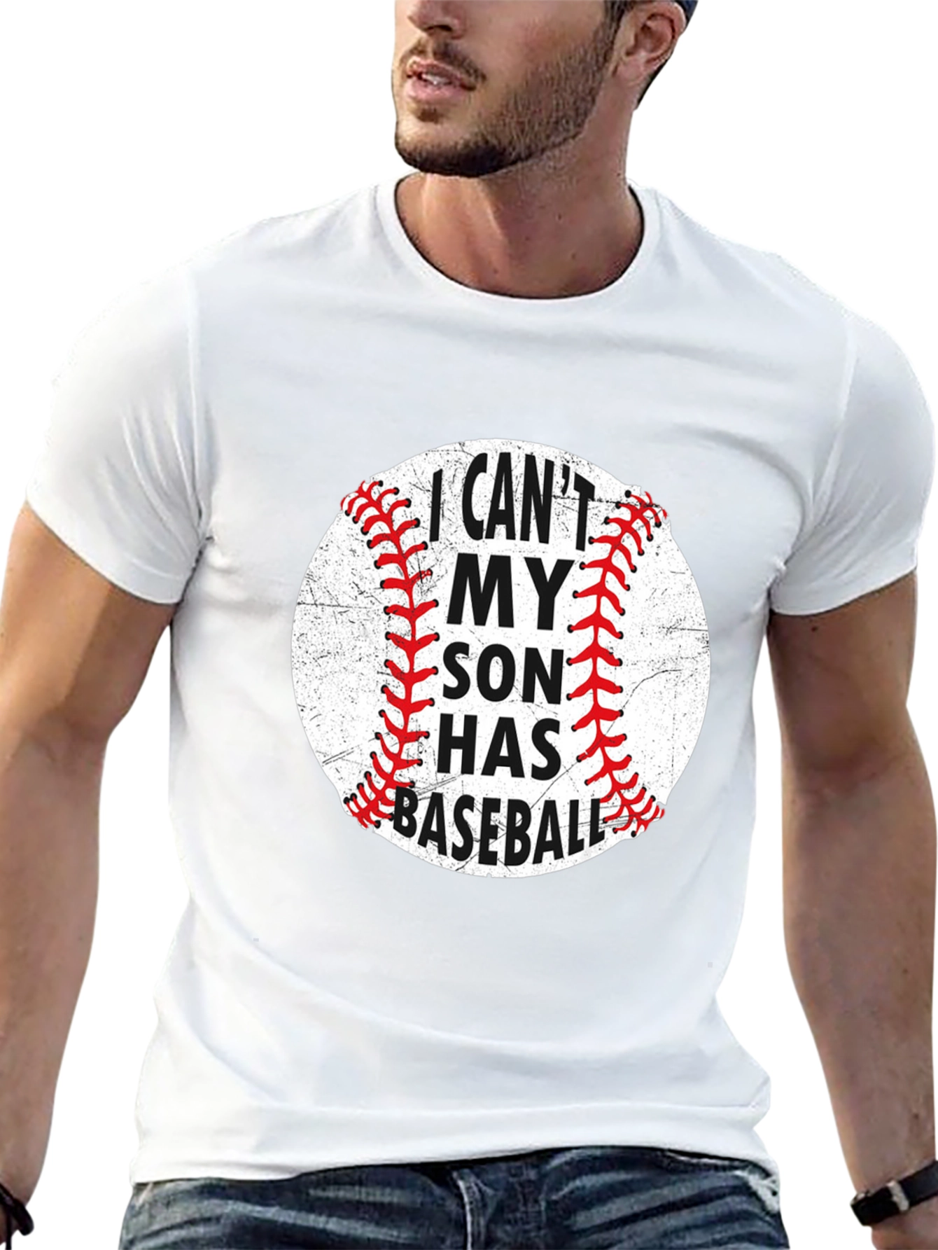 Baseball Dad T-Shirt: I Cant My Son Has Baseball