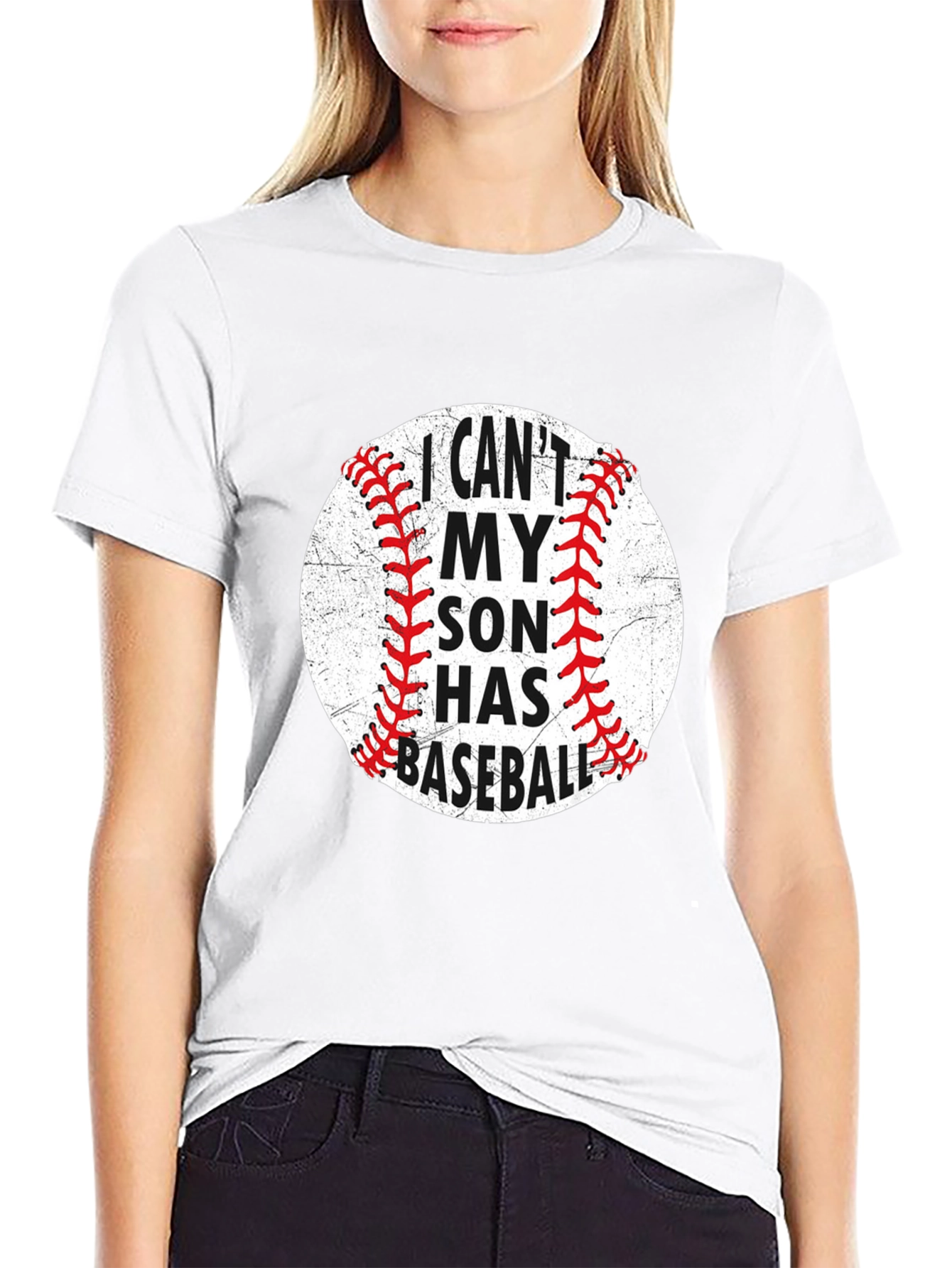 Baseball Dad T-Shirt: I Cant My Son Has Baseball